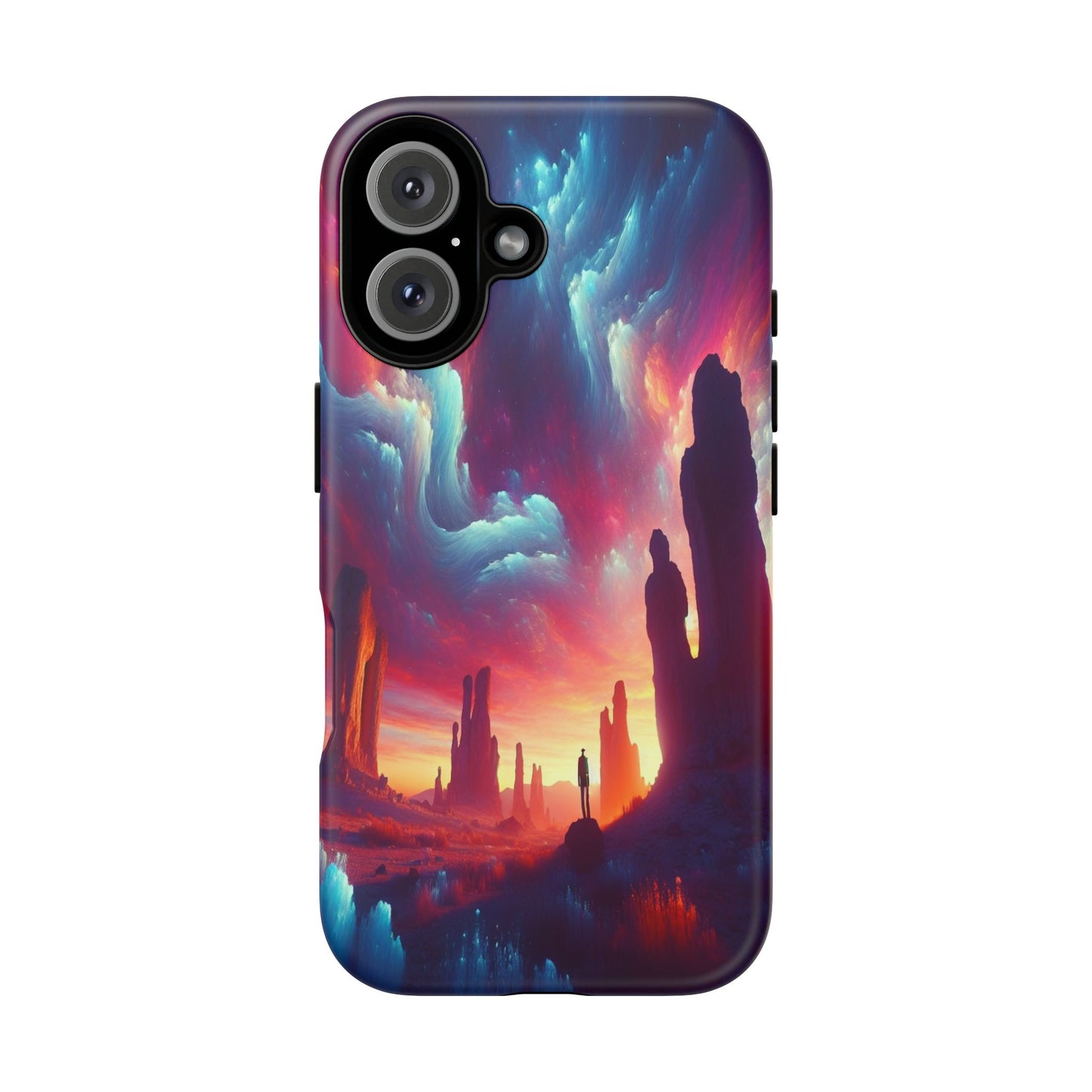 Wanderer in the Painted Sky - Phone Case