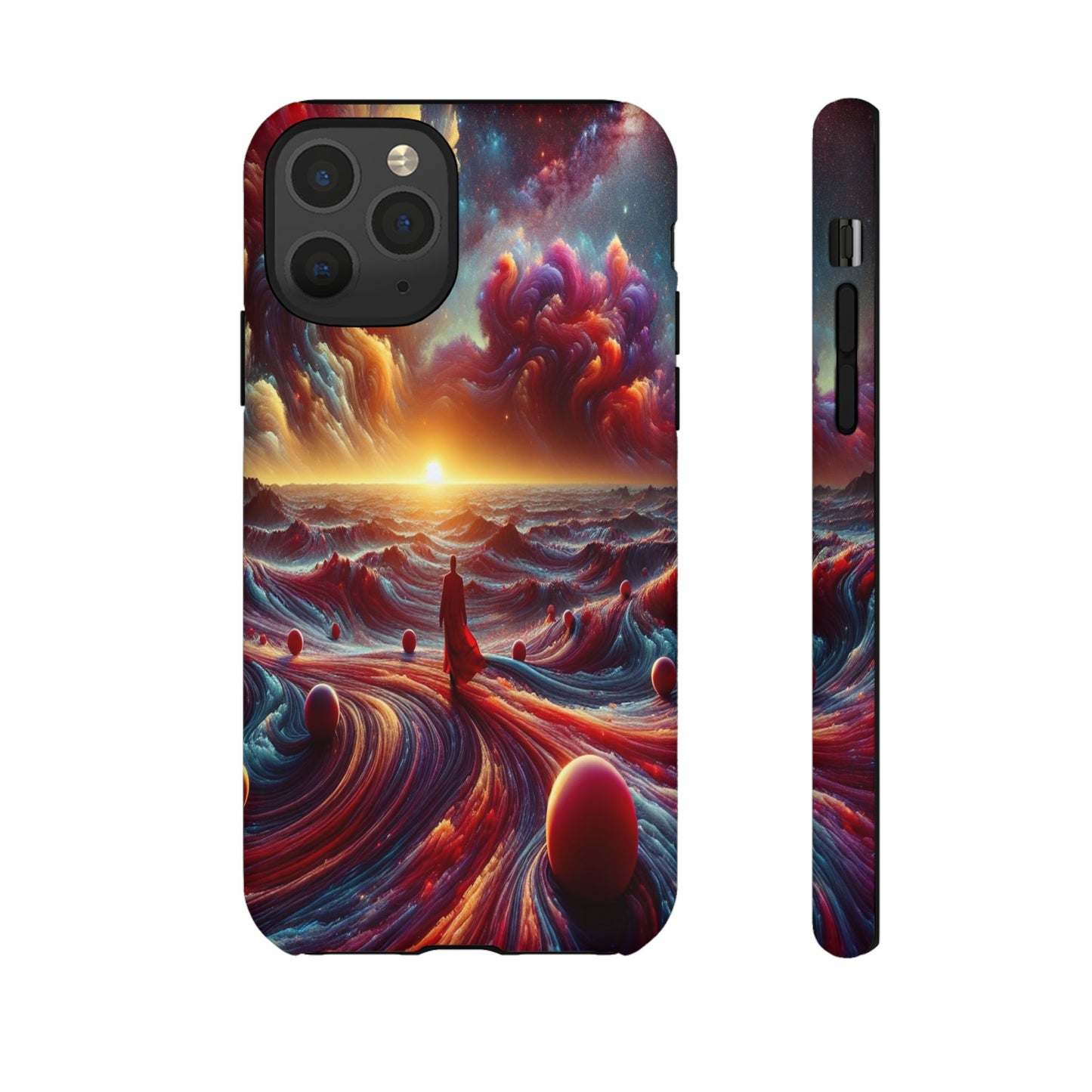 Journey Through Celestial Waves - Phone Case