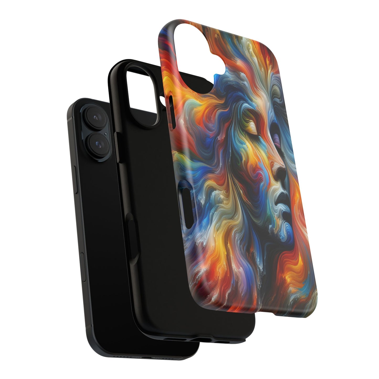 Custom Protective Whirlwind of Colors Iphone Case Compatible With Iphone 16 15 14 - Phone Cover