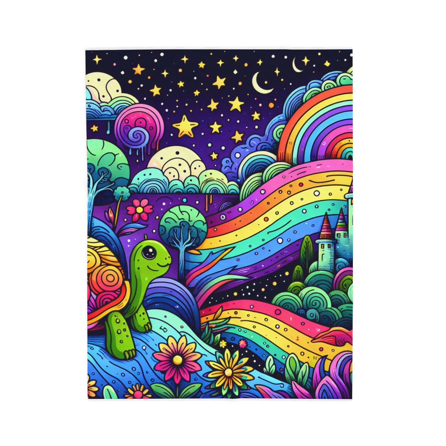 Rainbow Journey Tale - Plush Blanket