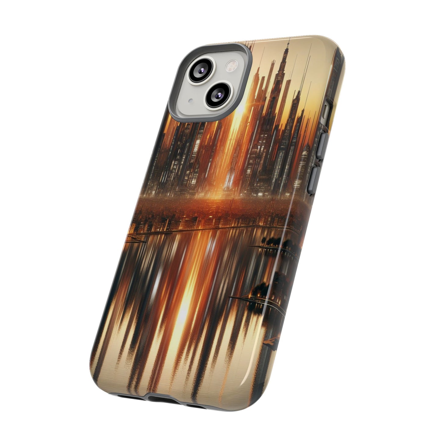 Protective Radiant Cityscape at Dusk  Iphone Case Compatible With Iphone 16 15 14 - Phone Cover