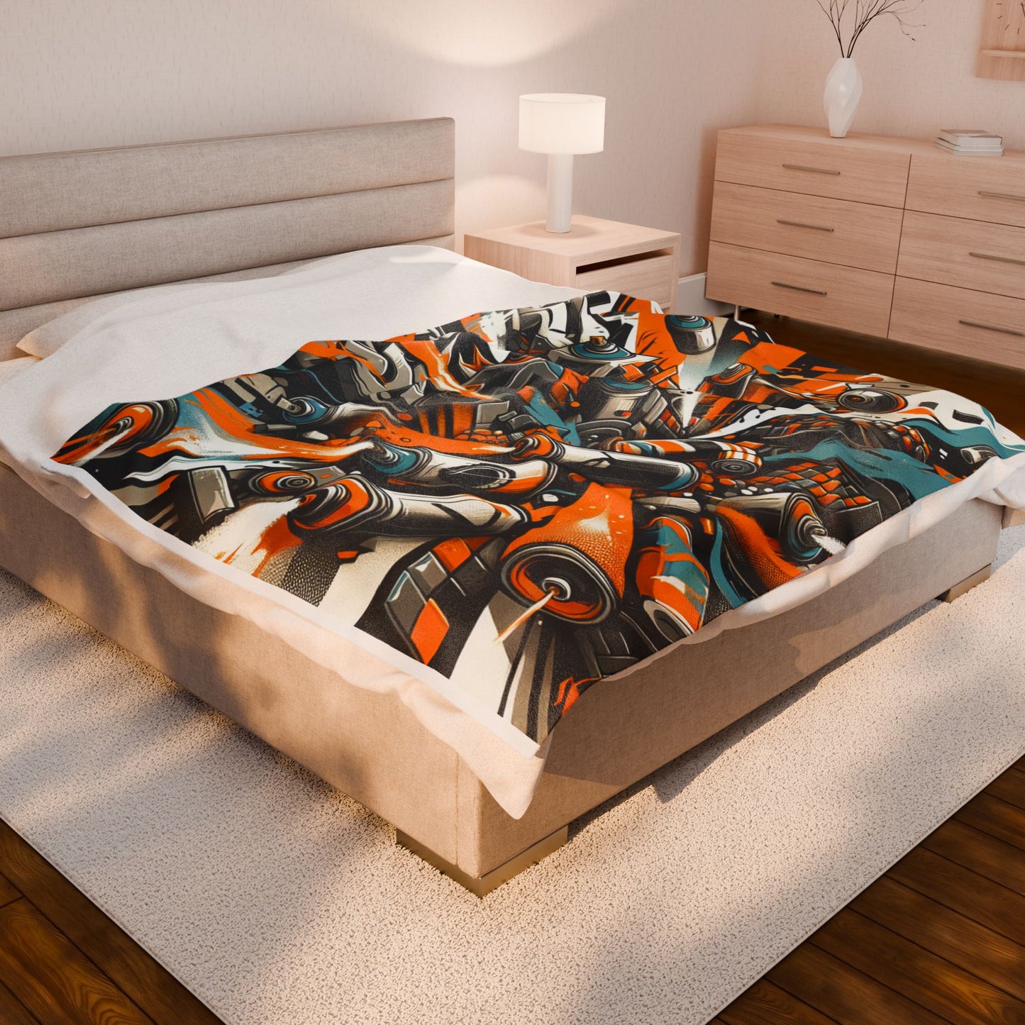 Spray Can Explosion - Plush Blanket