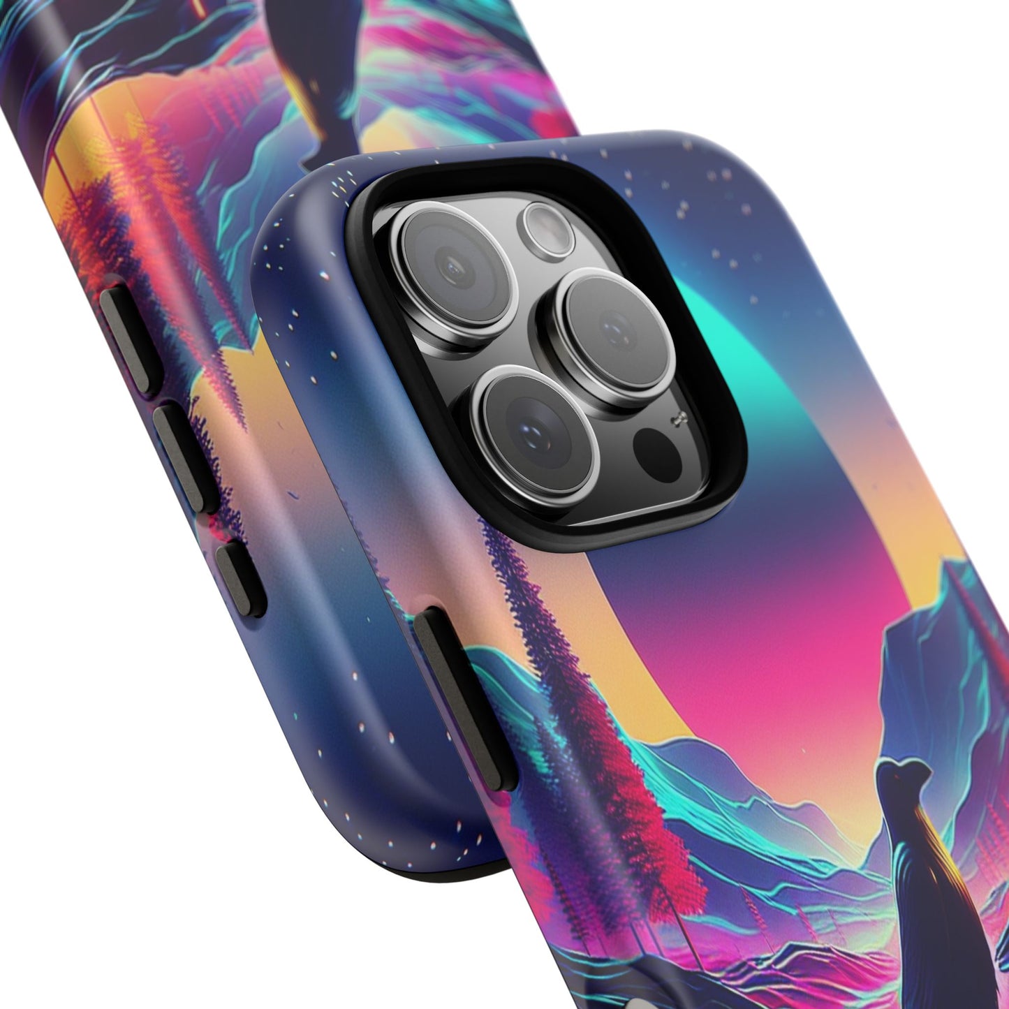 Celestial Horizon with Raven - Phone Case