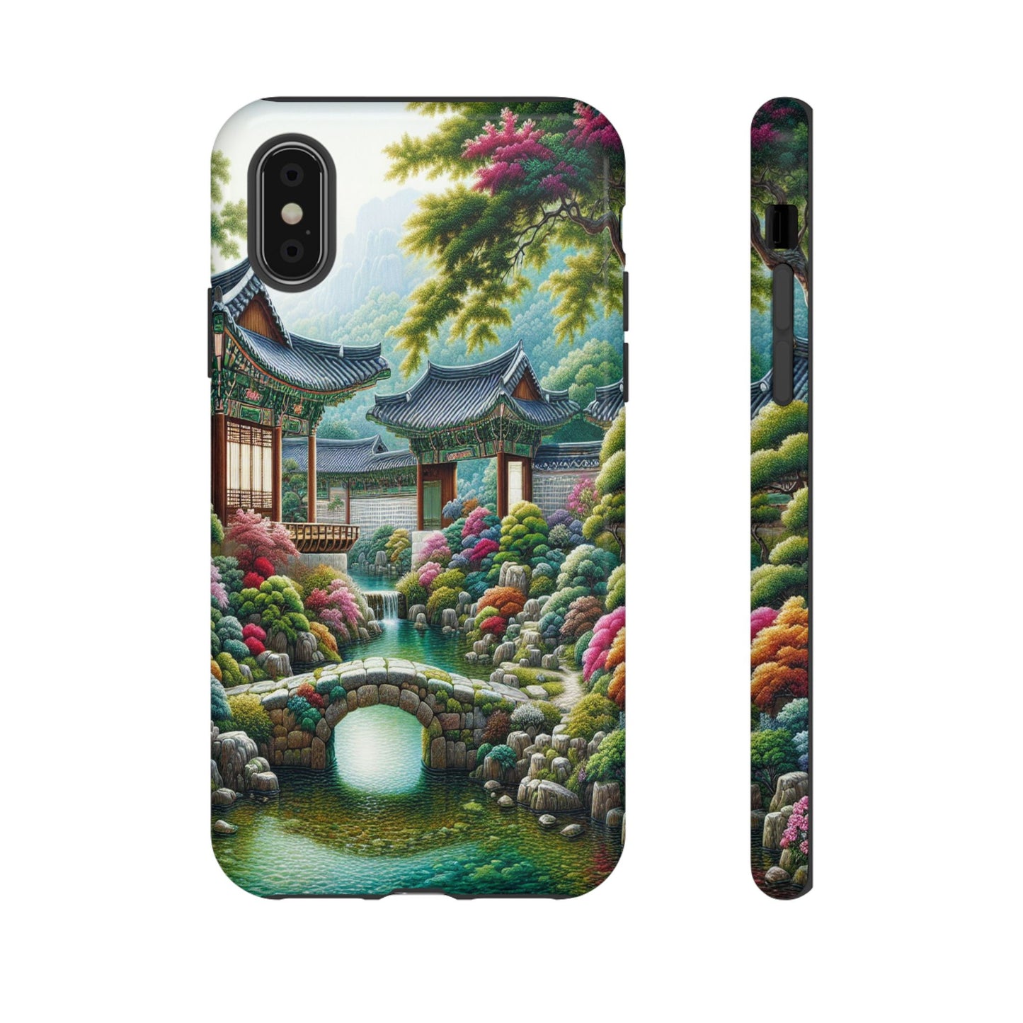 Custom ProtectiveTranquil Garden RetreatIphone Case Compatible With Iphone 16 15 14 - Phone Cover