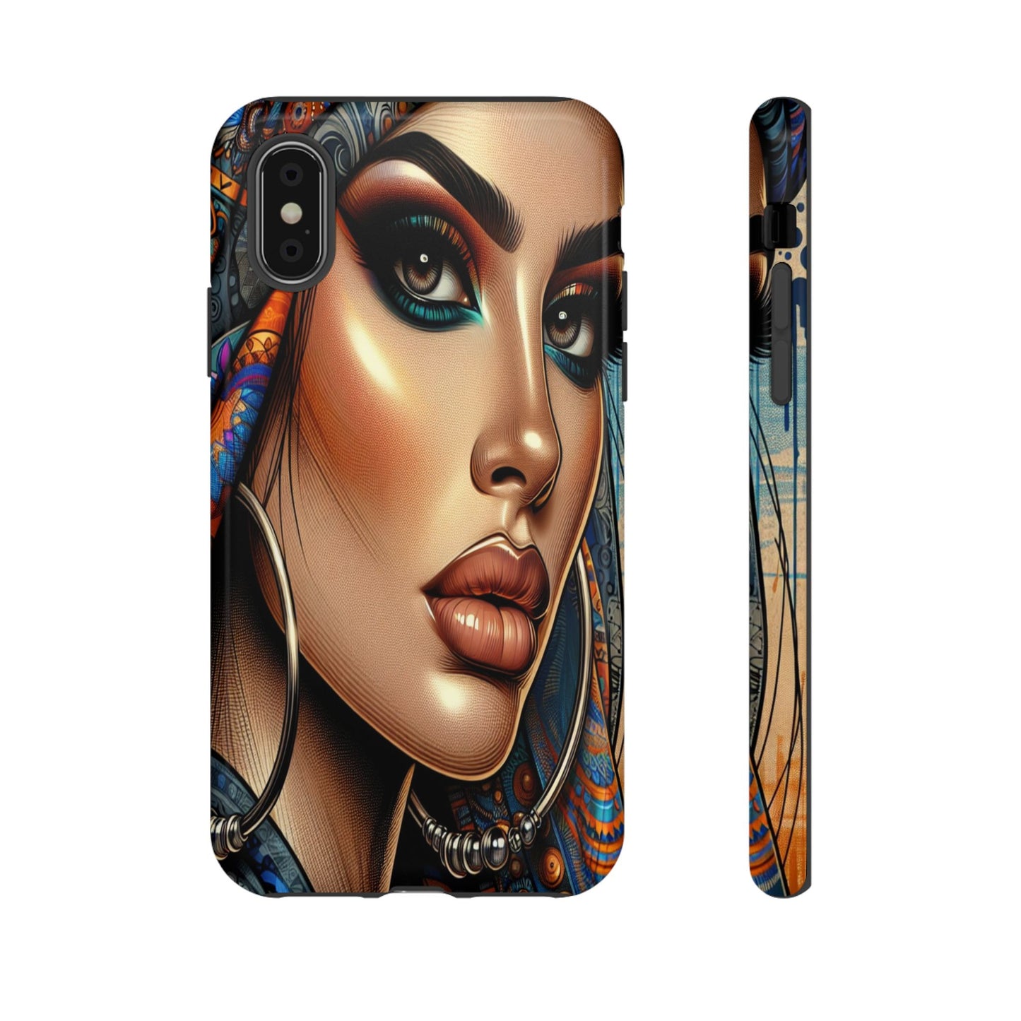 Protective Mystical Portrait in Patterns Iphone Case Compatible With Iphone 16 15 14 - Phone Cover