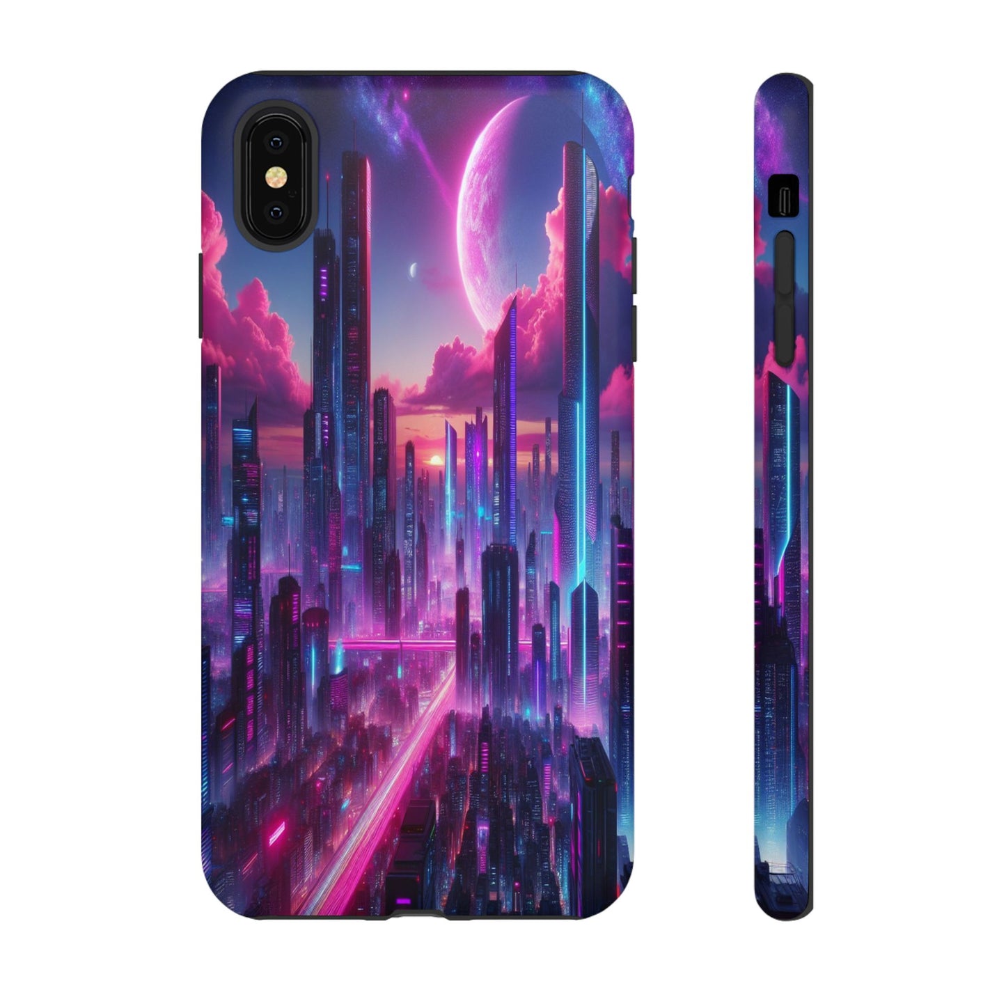 Futuristic Skyline Fantasy - Phone Case