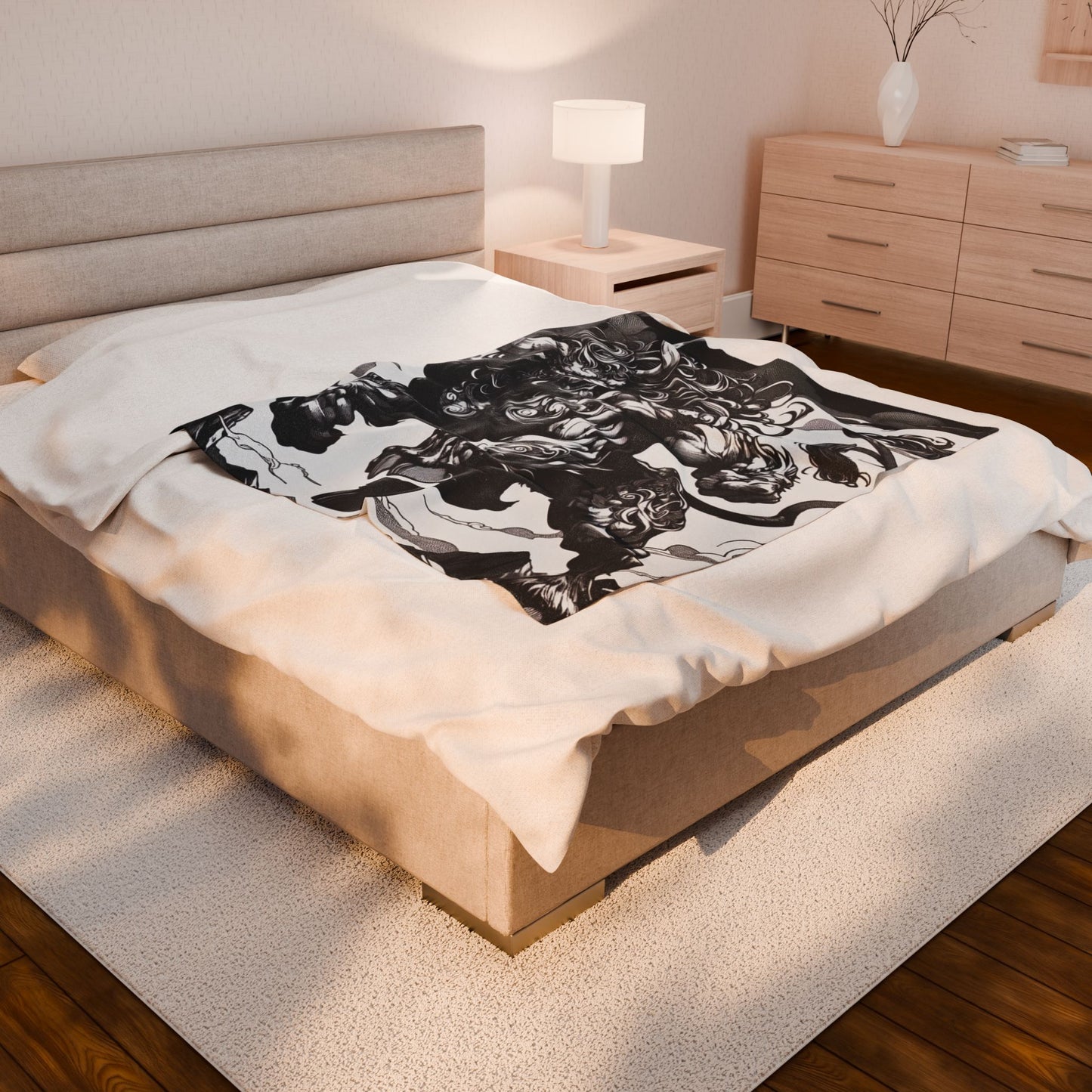 Majestic Bull Leap - Plush Blanket