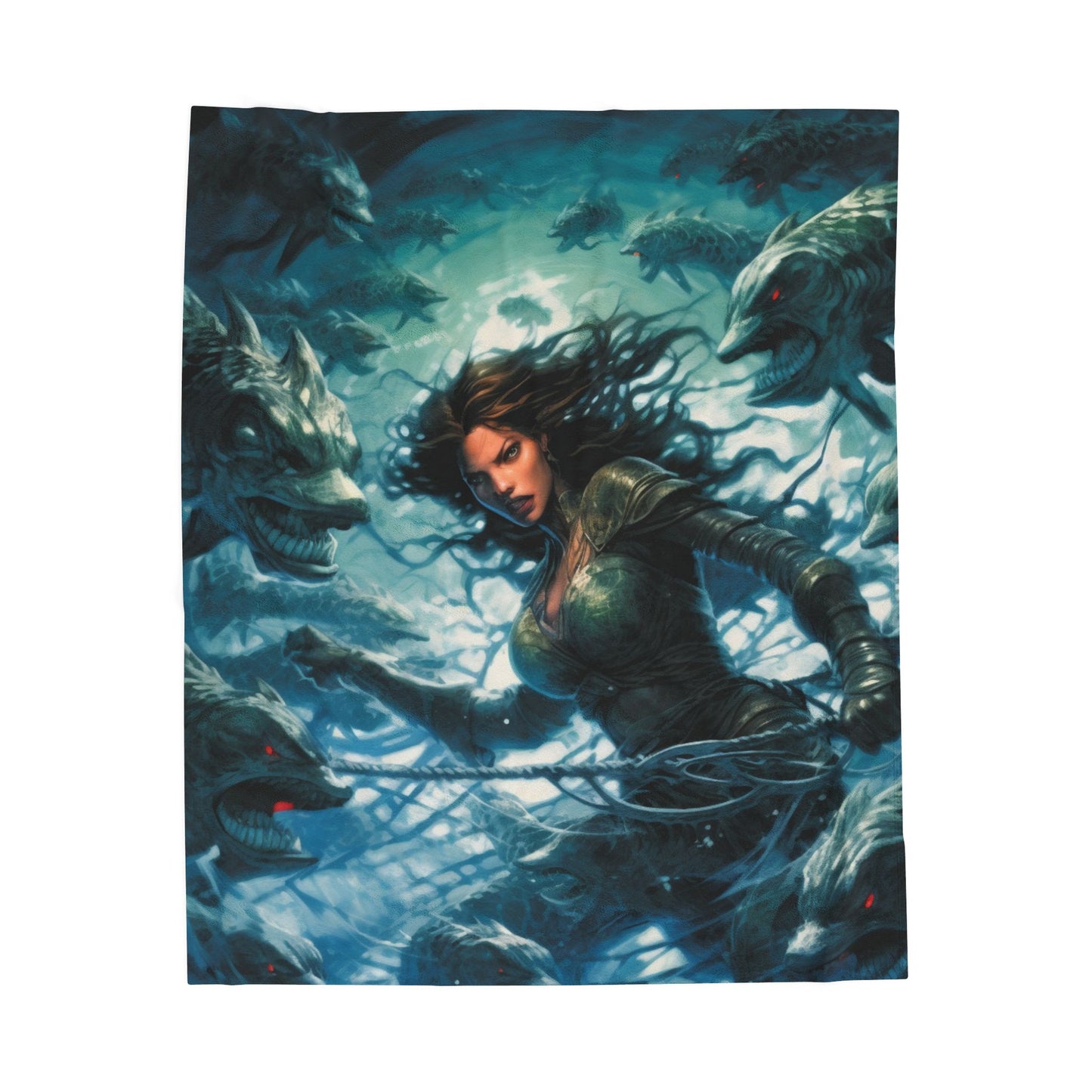 Abyssal Encounter- Plush Blanket