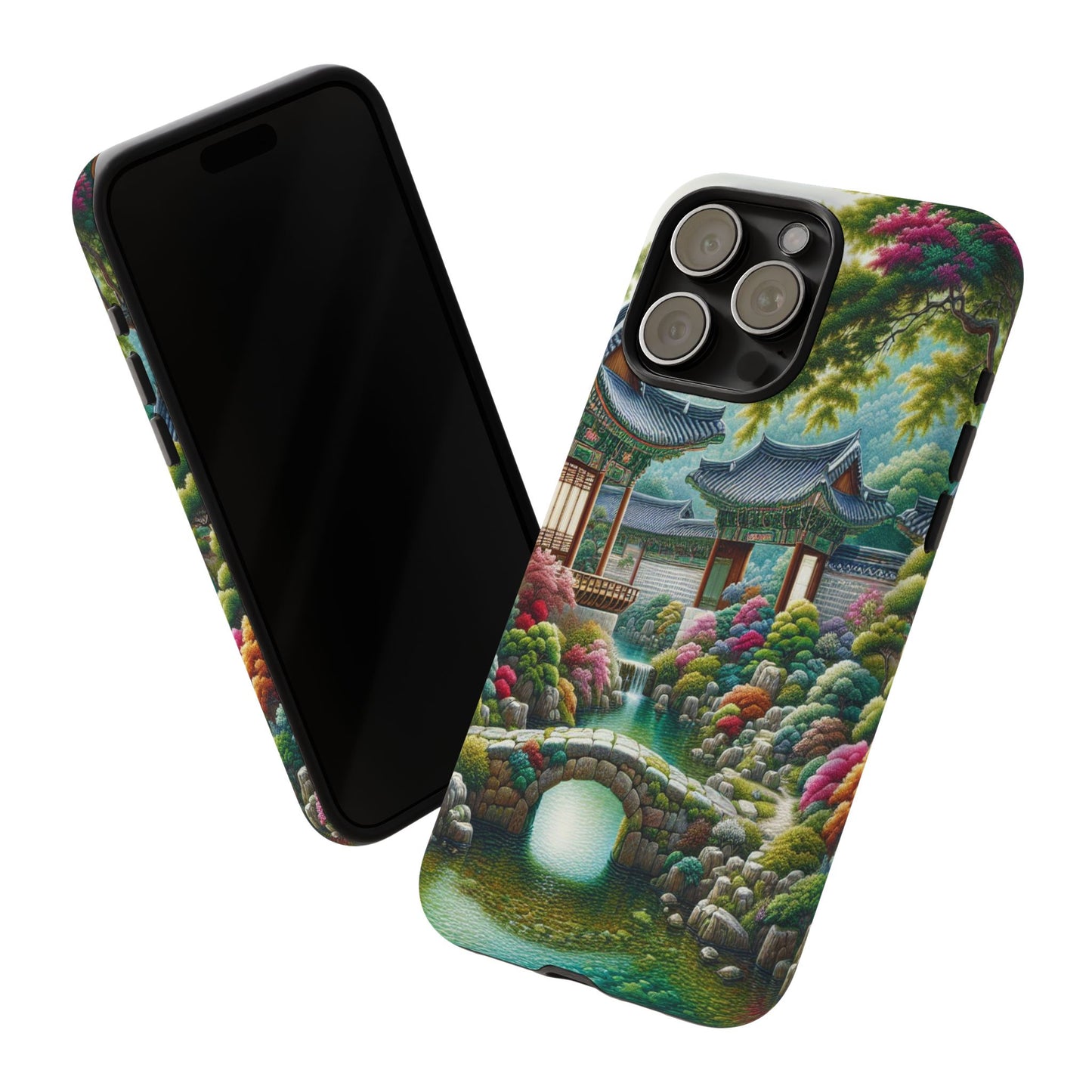Custom ProtectiveTranquil Garden RetreatIphone Case Compatible With Iphone 16 15 14 - Phone Cover