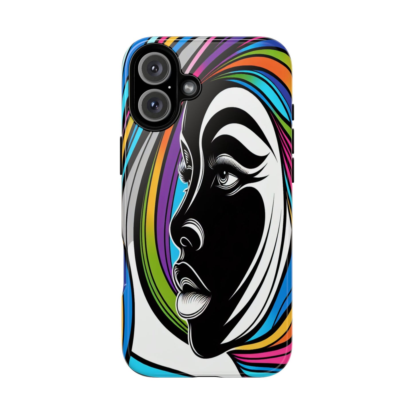 Colorful Portrait Fusion - Phone Case