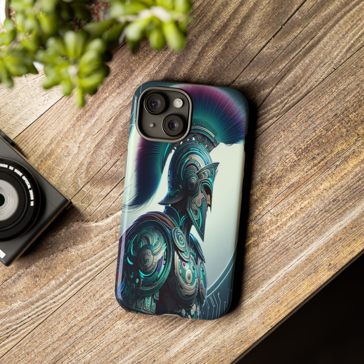 Custom ProtectiveGuardian of the Digital RealmIphone Case Compatible With Iphone 16 15 14 - Phone Cover