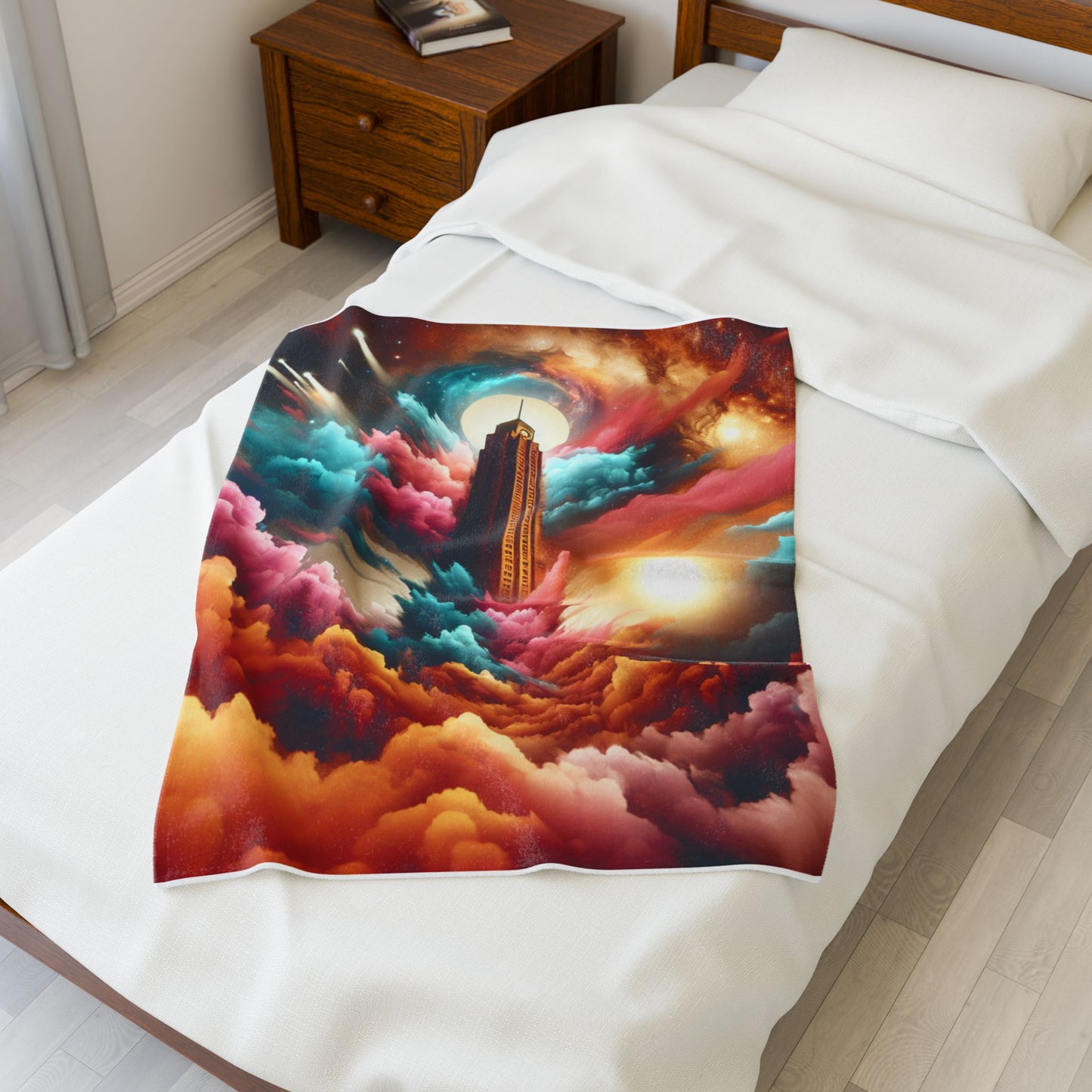 Tower in the Clouds - Plush Blanket