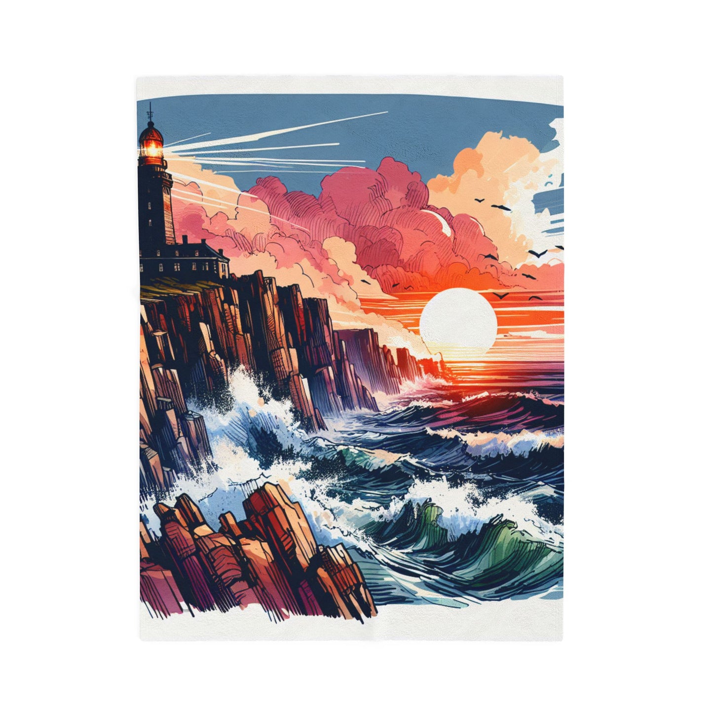 Beacon at the Edge - Plush Blanket