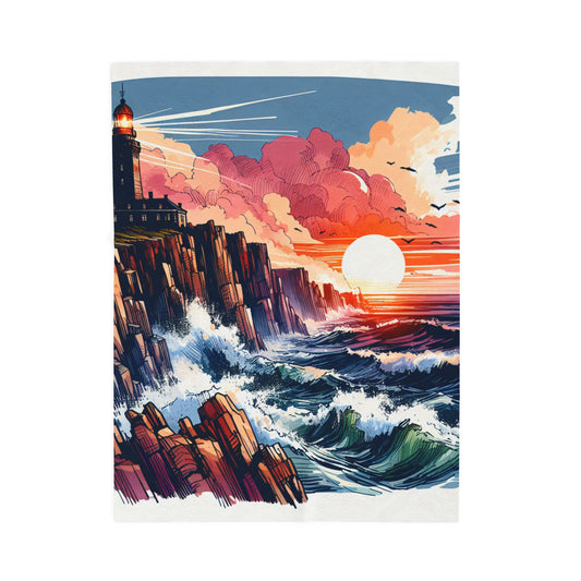 Beacon at the Edge - Plush Blanket