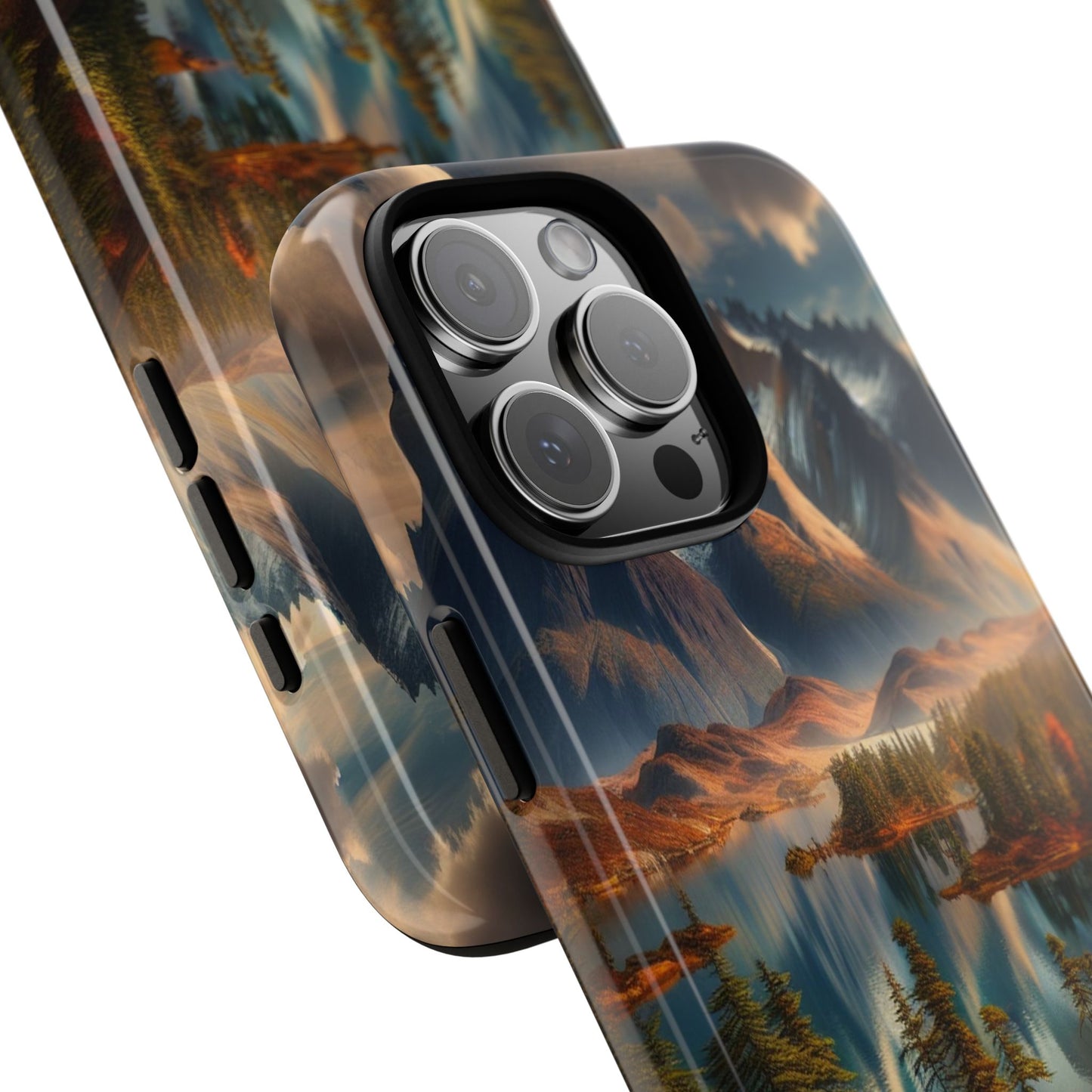 Custom ProtectiveMajestic Peaks and Tranquil WatersIphone Case Compatible With Iphone 16 15 14 - Phone Cover