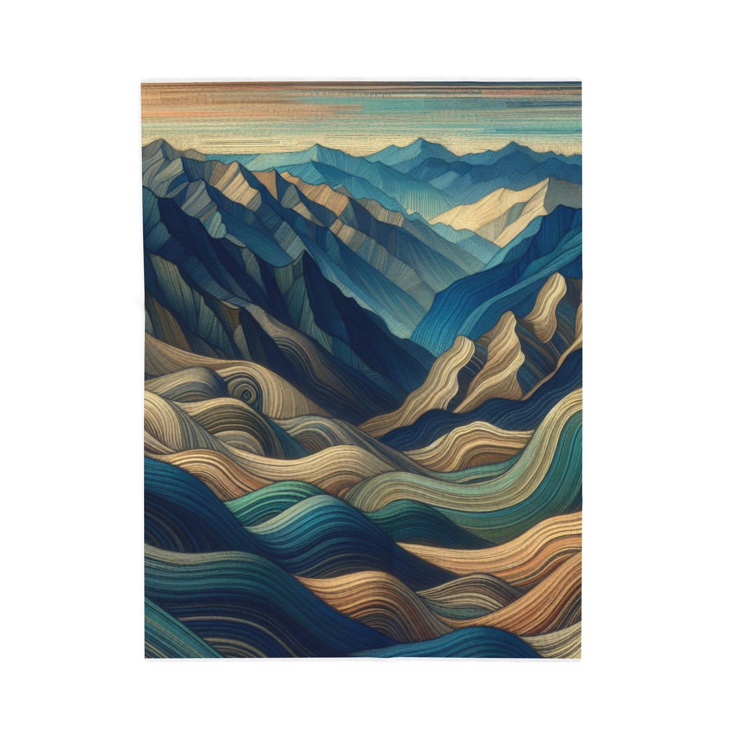 Rolling Contours - Plush Blanket