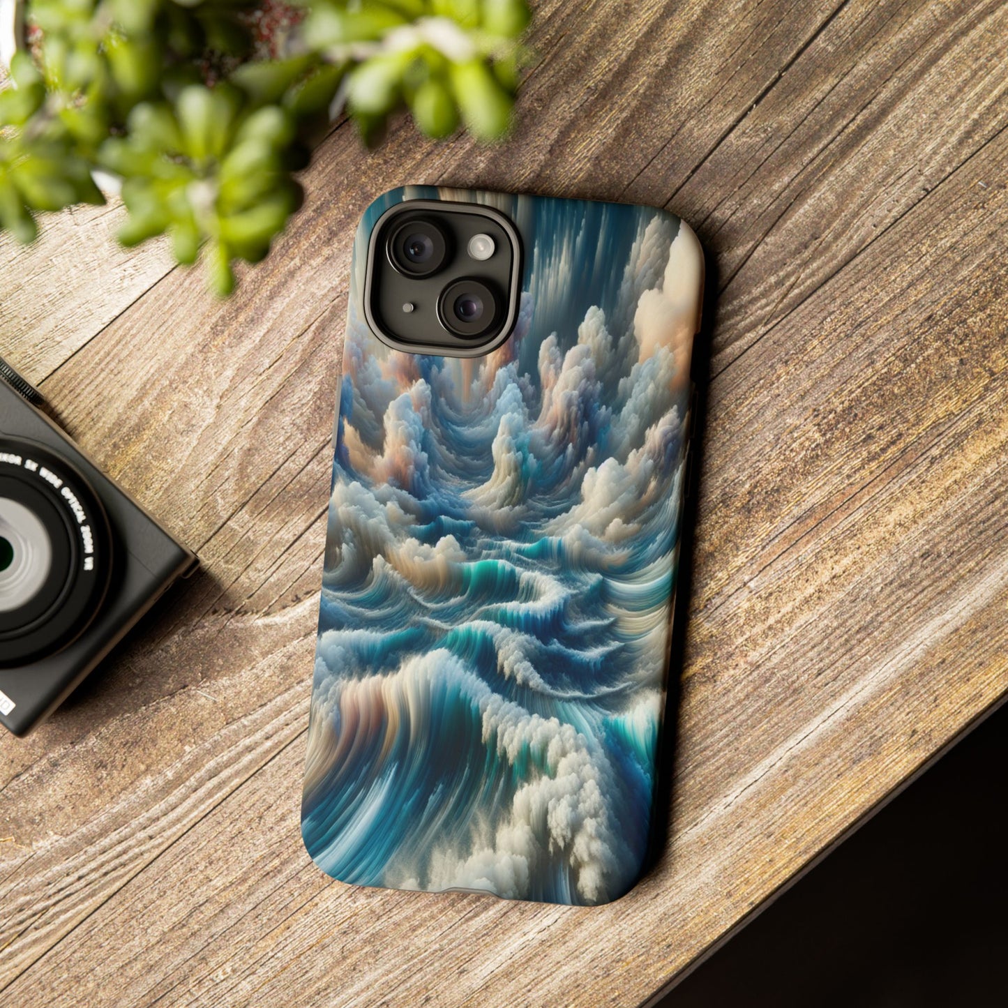 Waves of Clouded Light - Phone Case