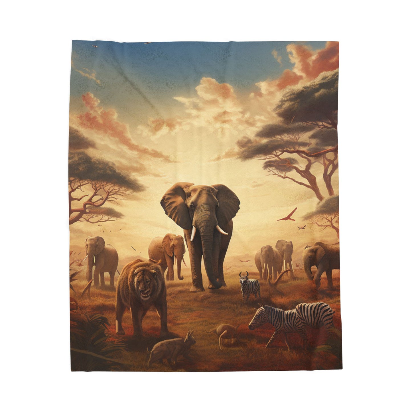 Savanna Sojourn- Plush Blanket