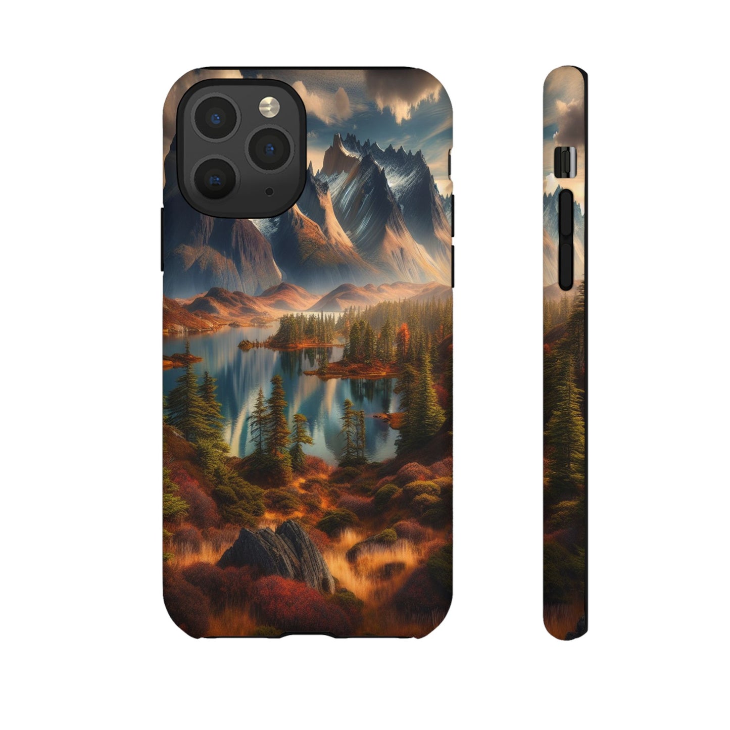 Custom ProtectiveMajestic Peaks and Tranquil WatersIphone Case Compatible With Iphone 16 15 14 - Phone Cover