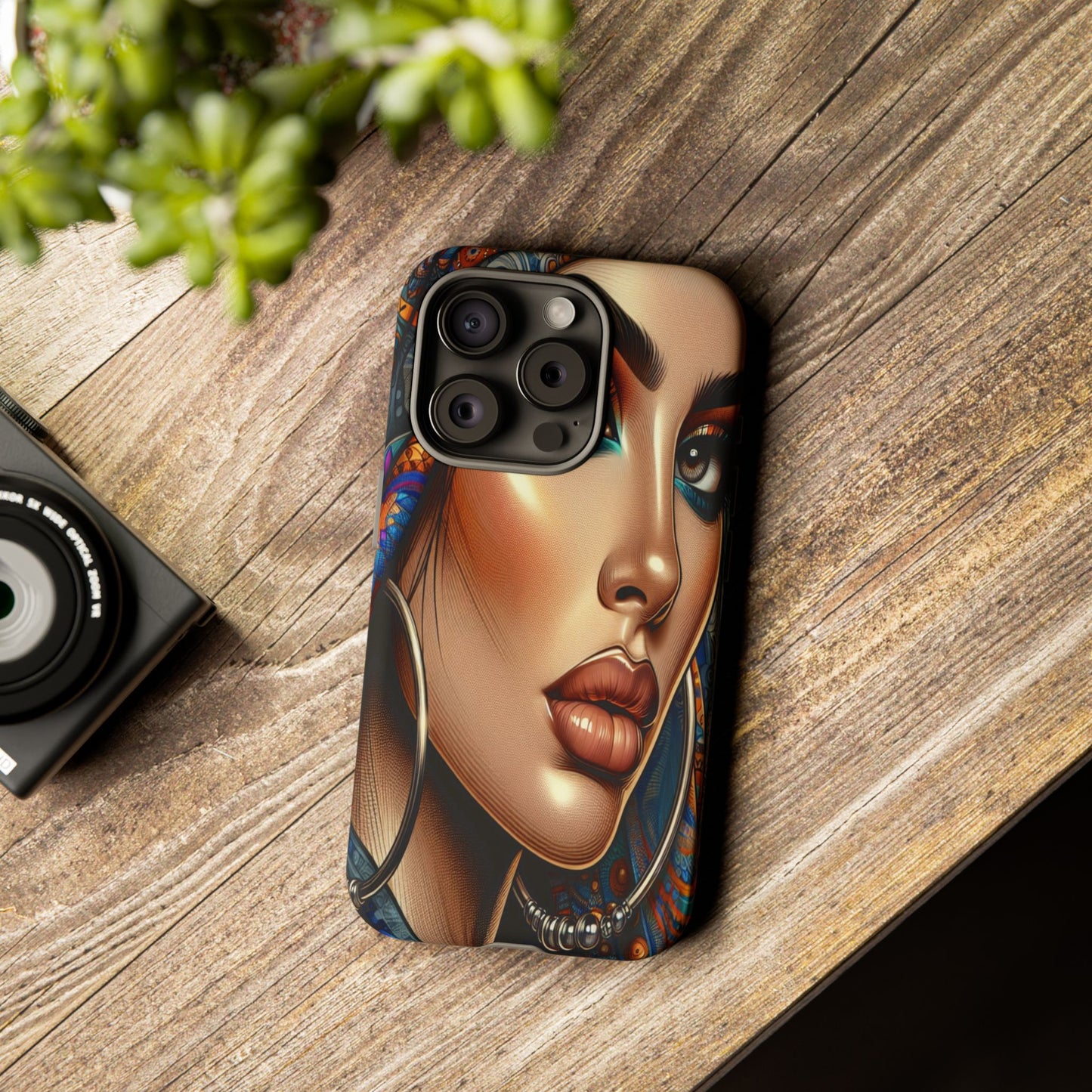 Protective Mystical Portrait in Patterns Iphone Case Compatible With Iphone 16 15 14 - Phone Cover