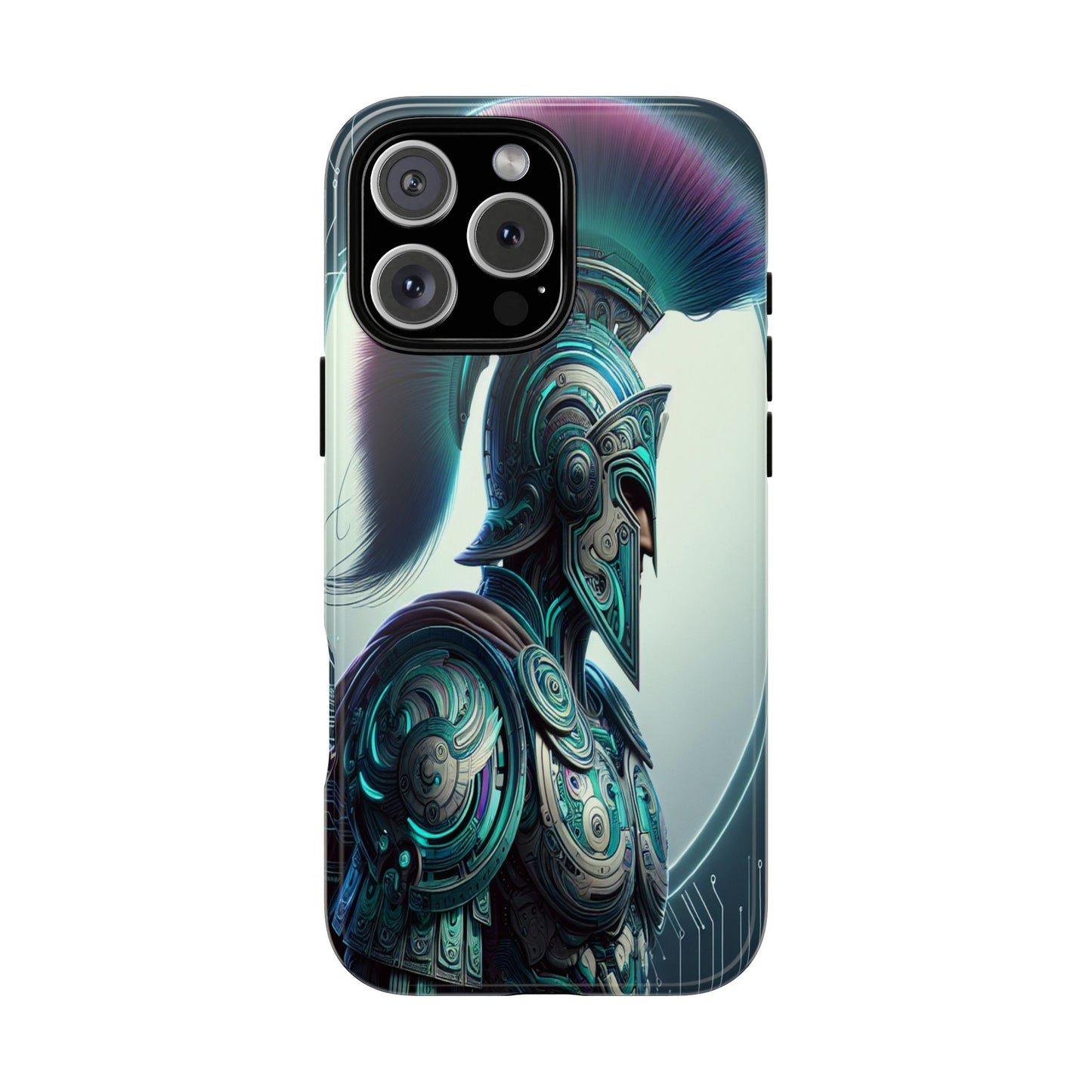 Custom ProtectiveGuardian of the Digital RealmIphone Case Compatible With Iphone 16 15 14 - Phone Cover
