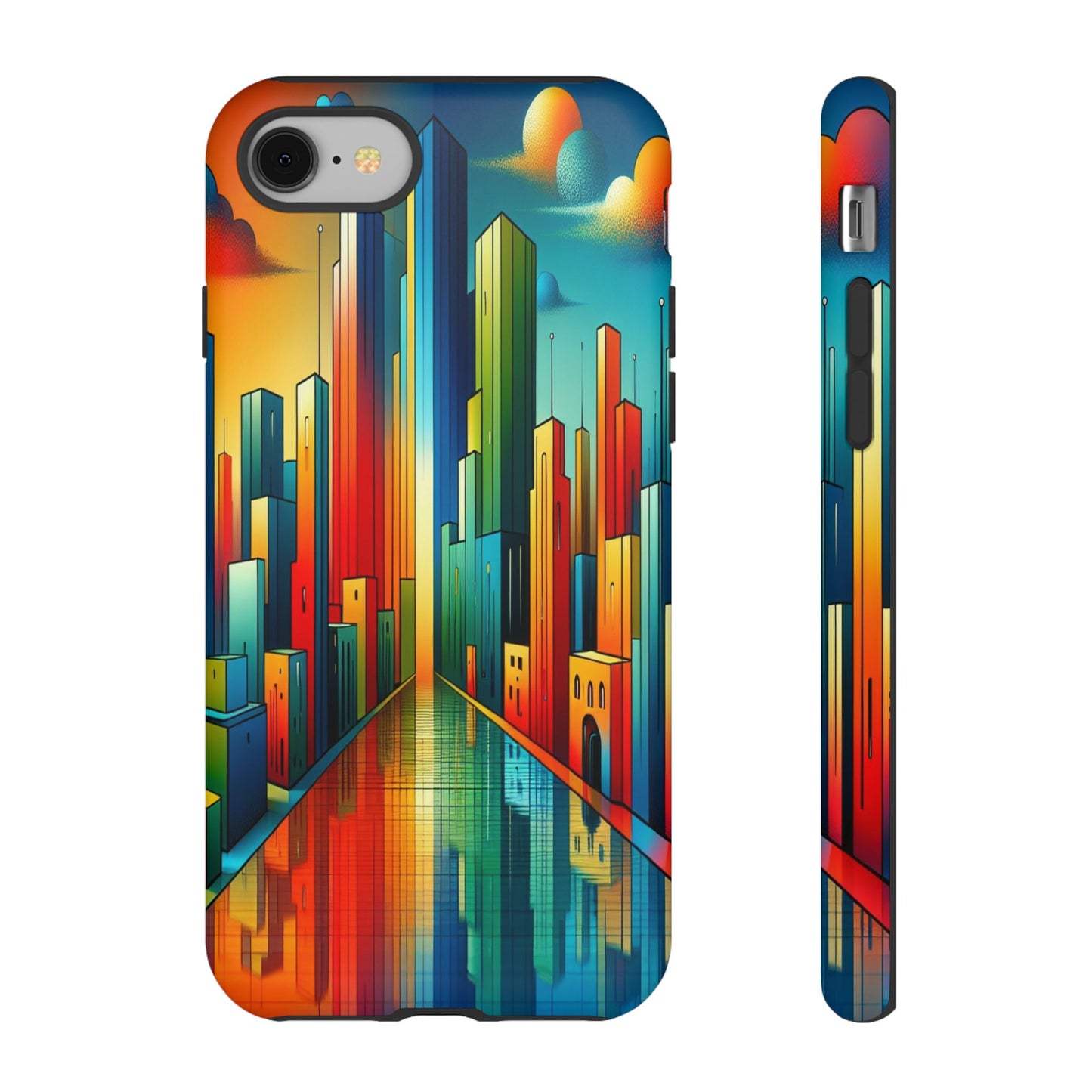 Custom ProtectiveCity ColorscapeIphone Case Compatible With Iphone 16 15 14 - Phone Cover