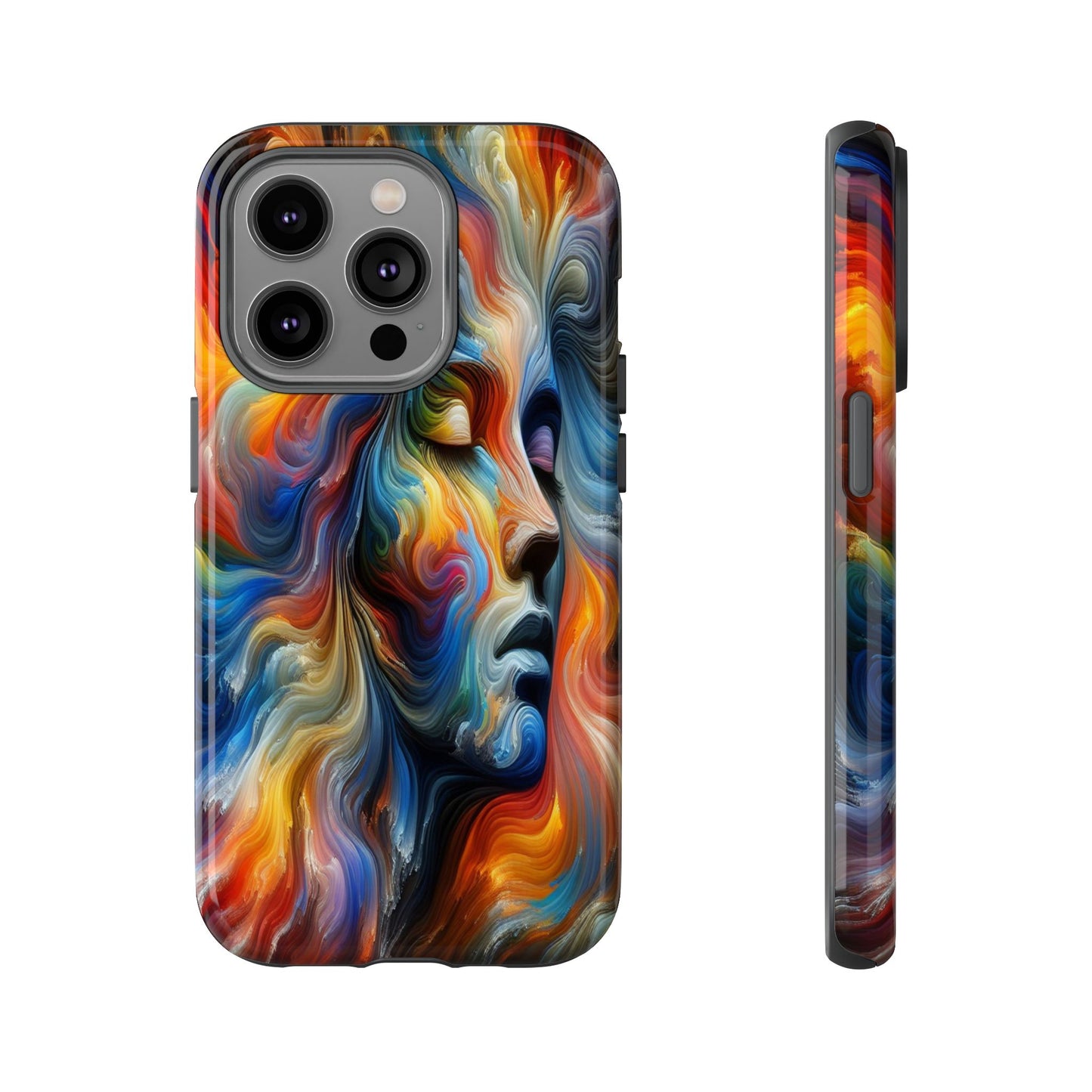 Custom Protective Whirlwind of Colors Iphone Case Compatible With Iphone 16 15 14 - Phone Cover