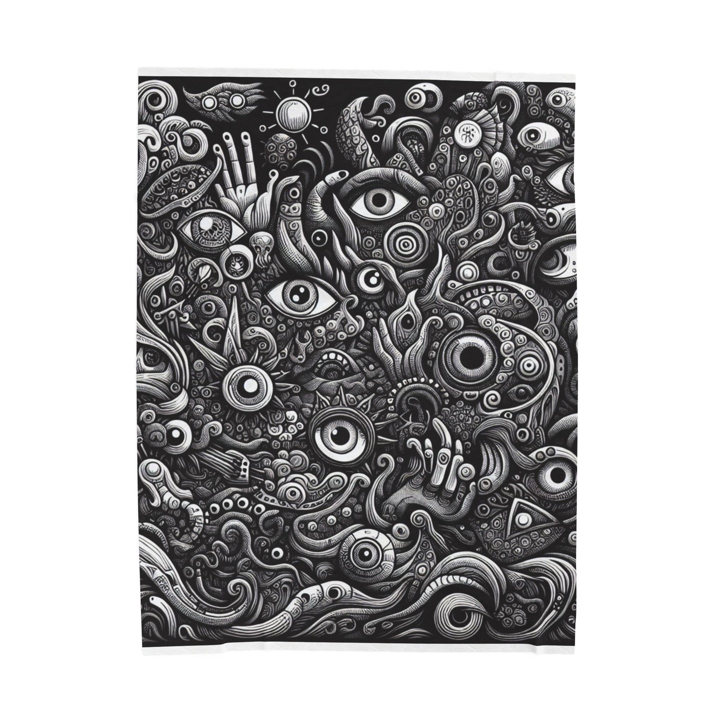 Eccentric Visionary Maze - Plush Blanket