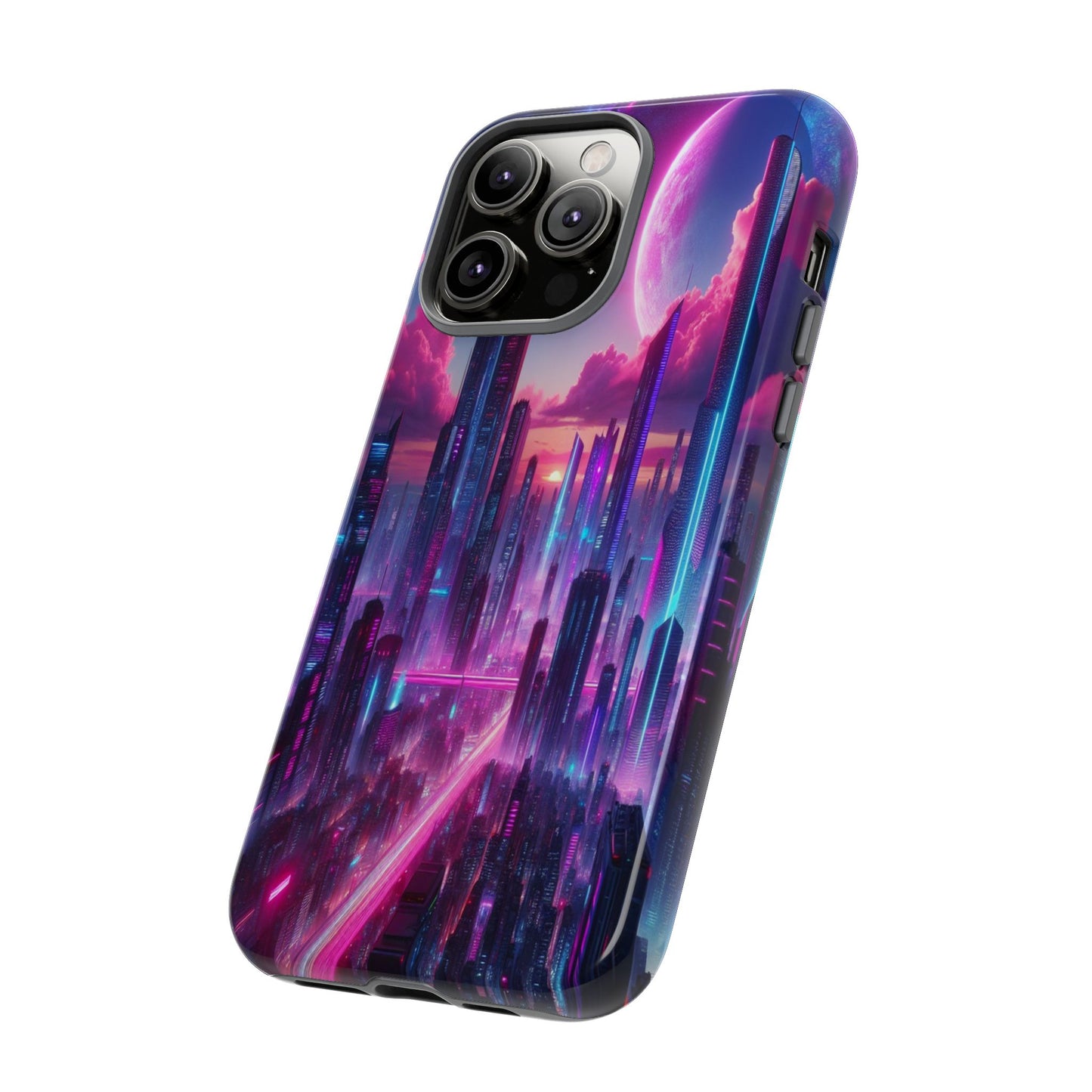 Futuristic Skyline Fantasy - Phone Case
