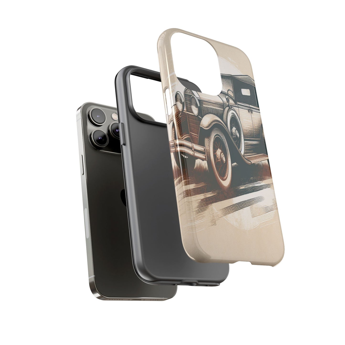 Vintage Wheels in Motion - Phone Case