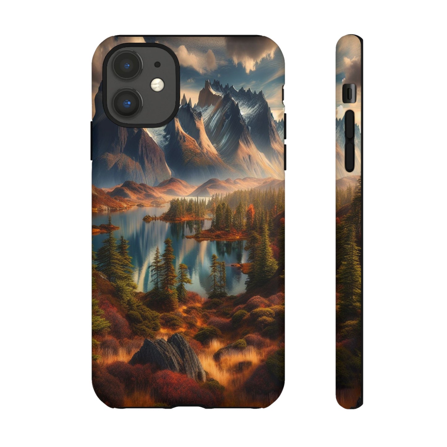 Custom ProtectiveMajestic Peaks and Tranquil WatersIphone Case Compatible With Iphone 16 15 14 - Phone Cover