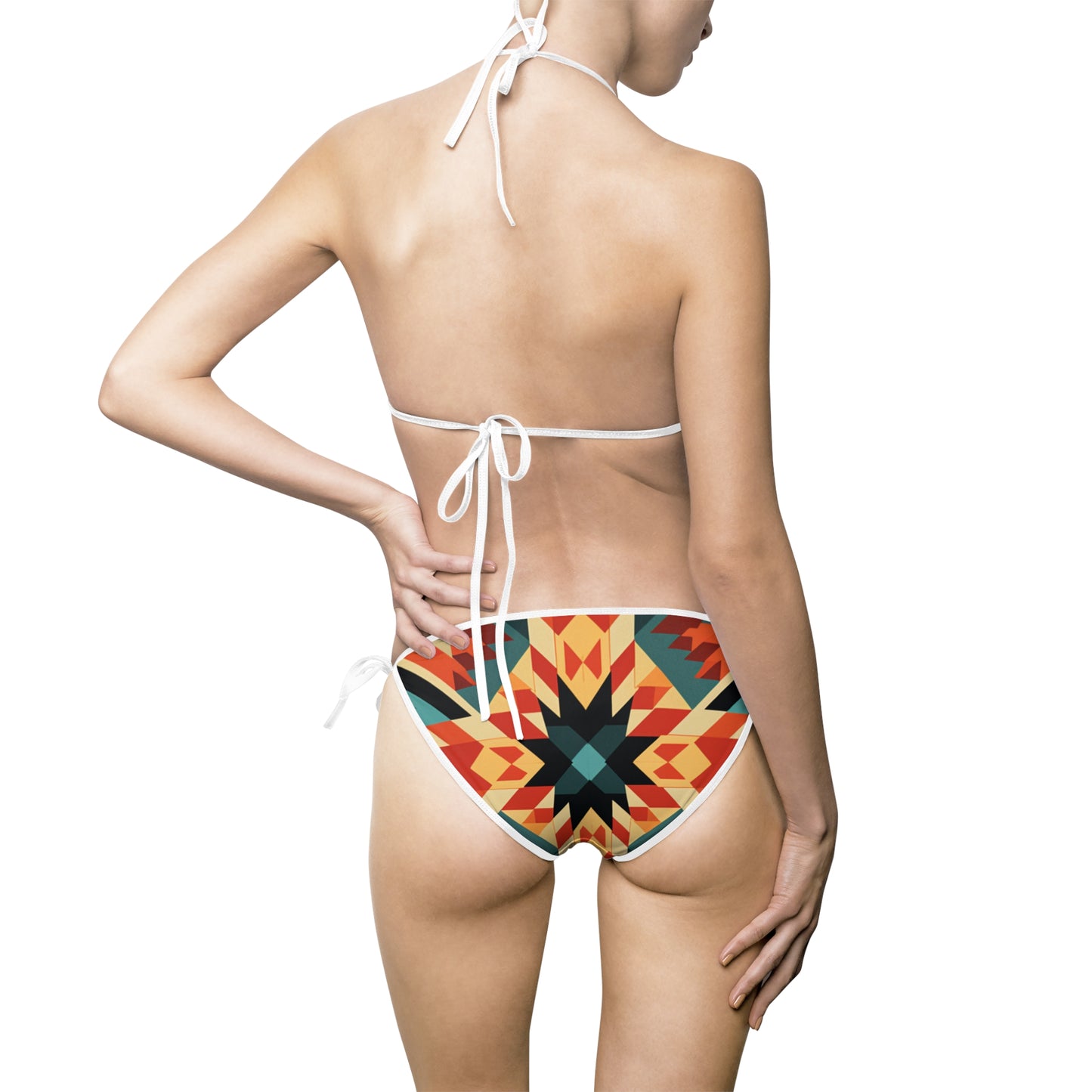 Women's Geometric Fusion Bikini Swimsuit