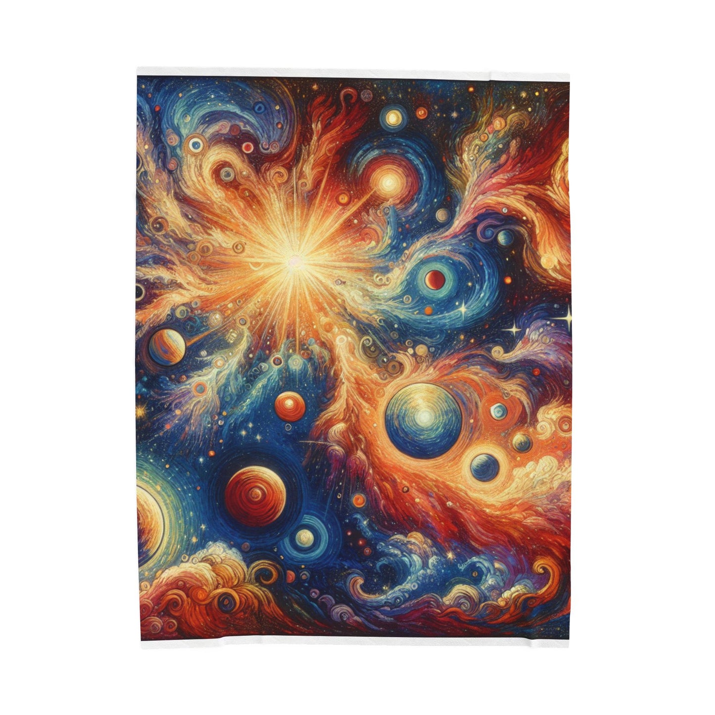 Celestial Spirals - Plush Blanket