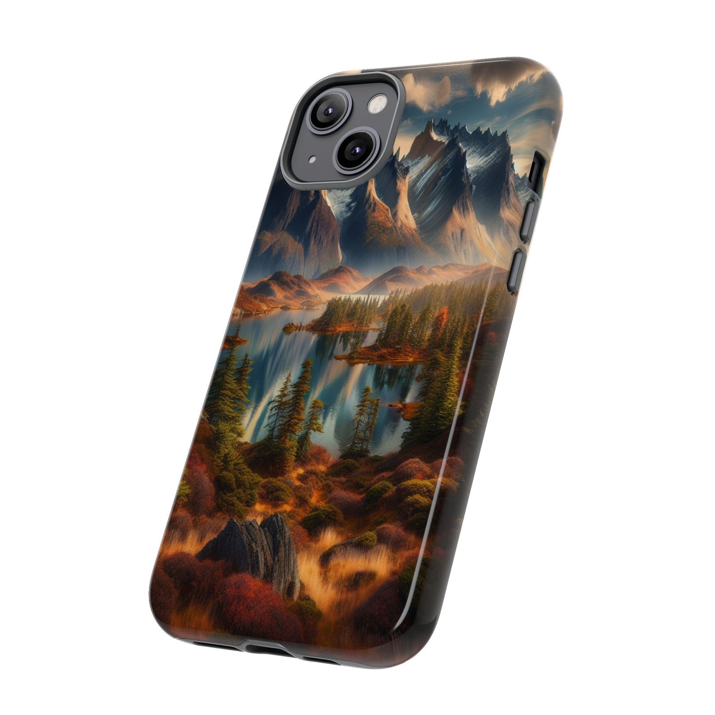 Custom ProtectiveMajestic Peaks and Tranquil WatersIphone Case Compatible With Iphone 16 15 14 - Phone Cover