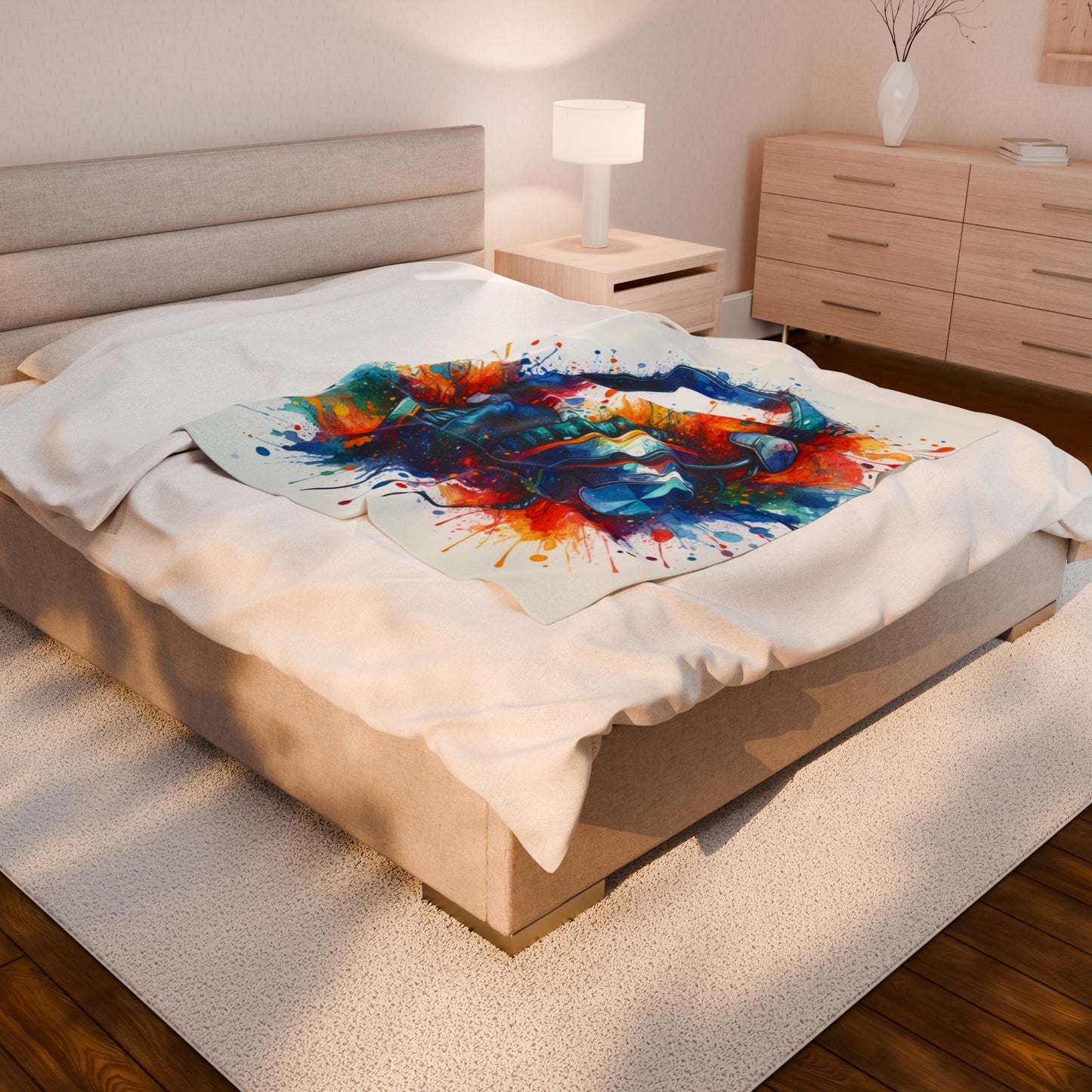 Rhythm in Splashes - Plush Blanket