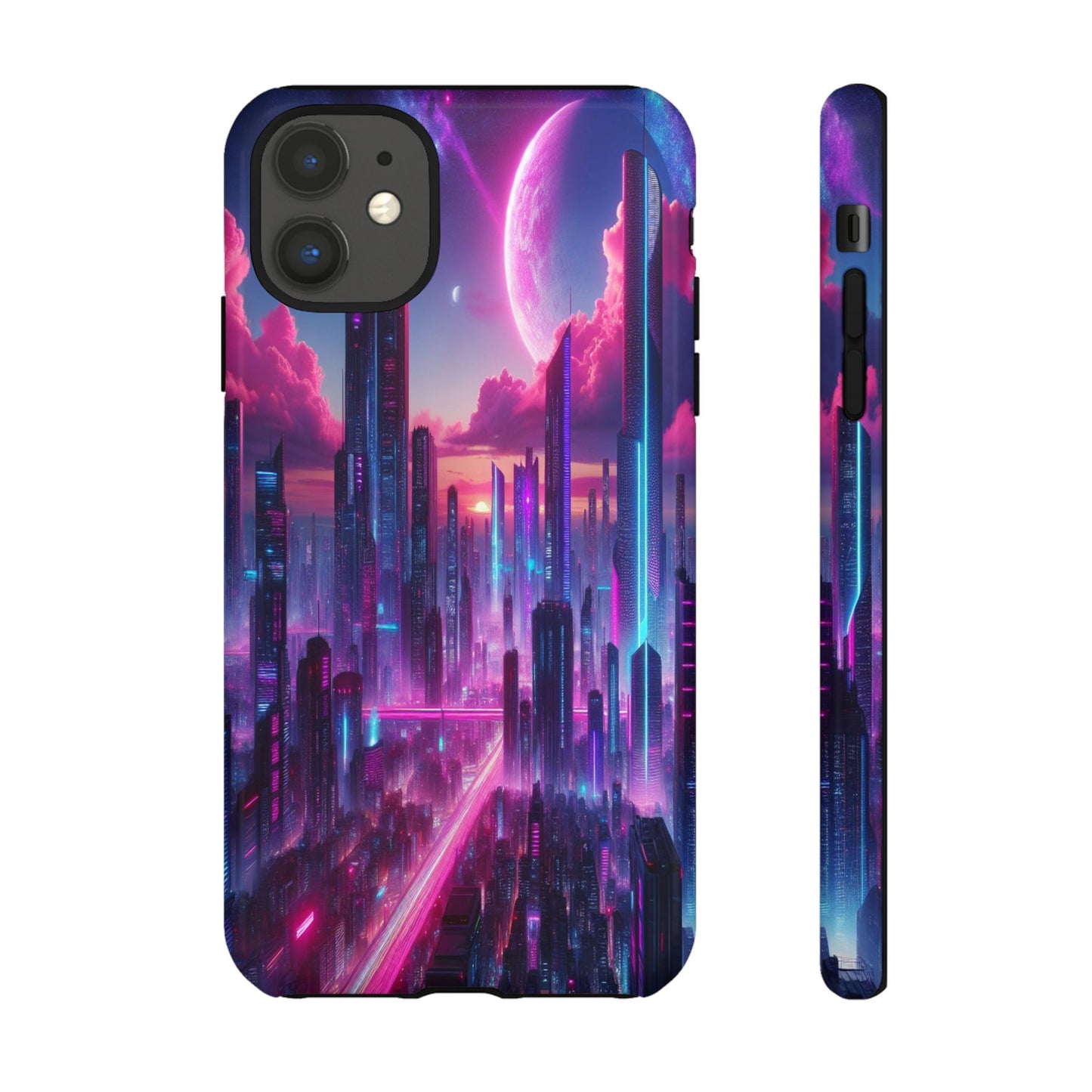 Futuristic Skyline Fantasy - Phone Case