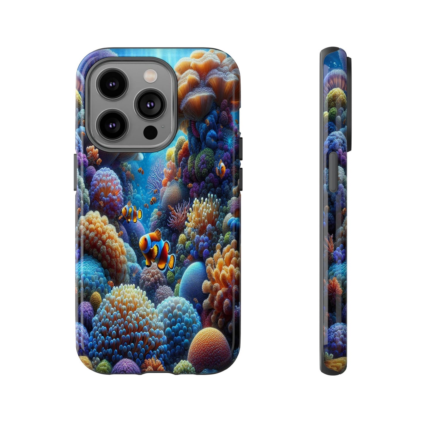 Custom ProtectiveUnderwater Paradise Alive with ColorIphone Case Compatible With Iphone 16 15 14 - Phone Cover