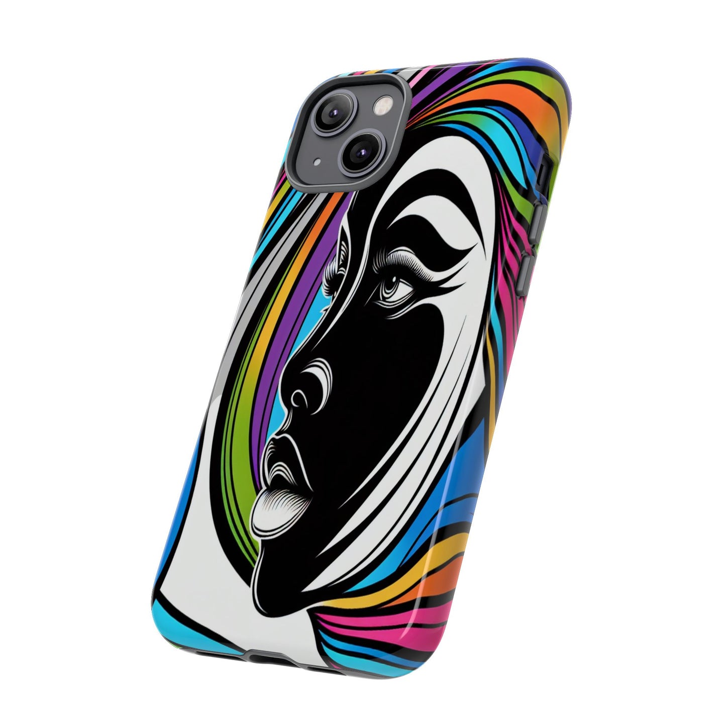 Colorful Portrait Fusion - Phone Case