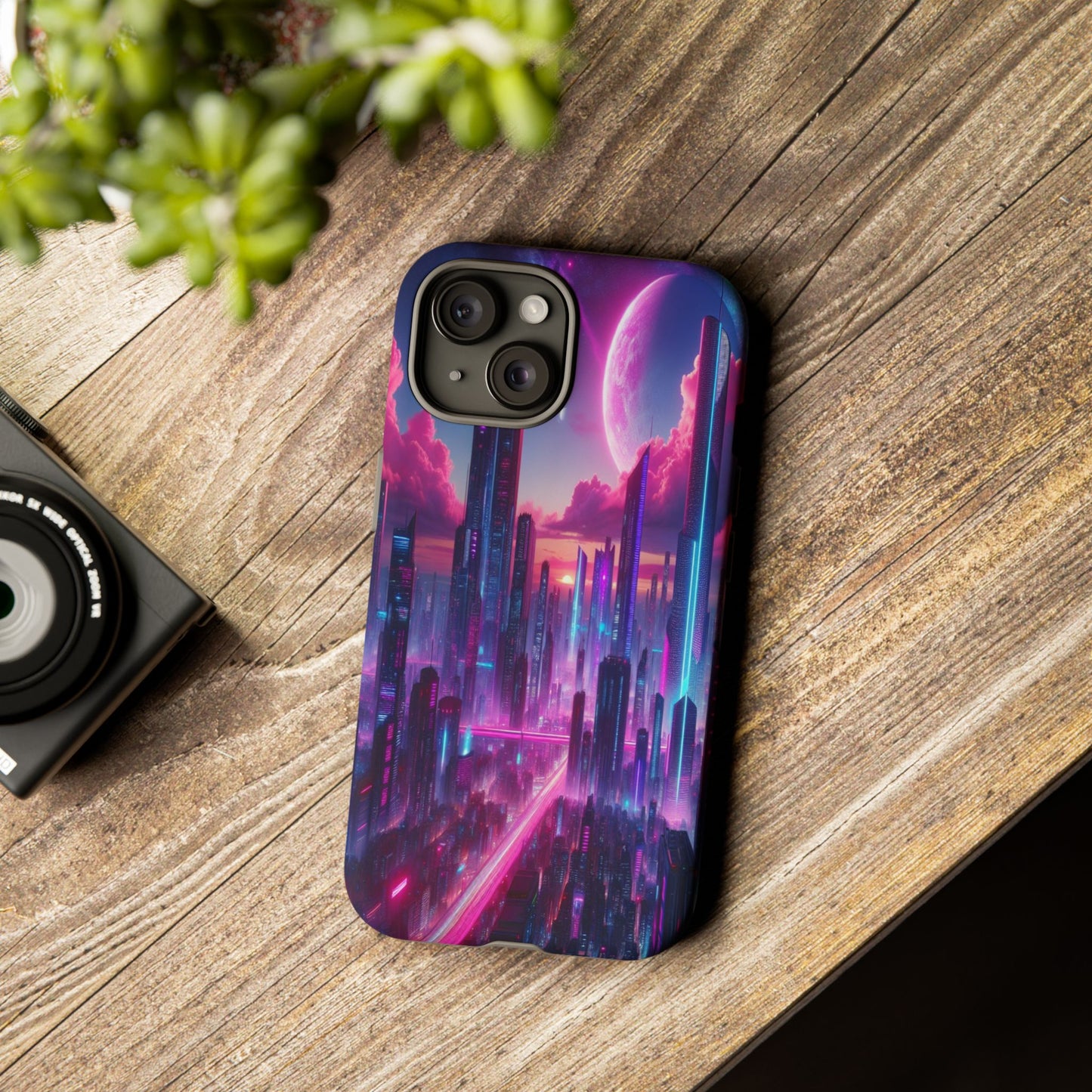 Futuristic Skyline Fantasy - Phone Case