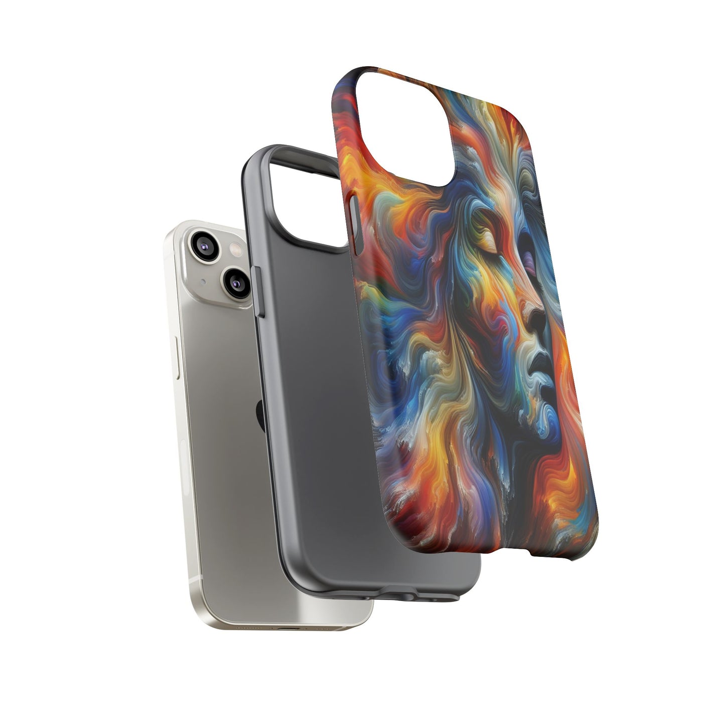 Custom Protective Whirlwind of Colors Iphone Case Compatible With Iphone 16 15 14 - Phone Cover