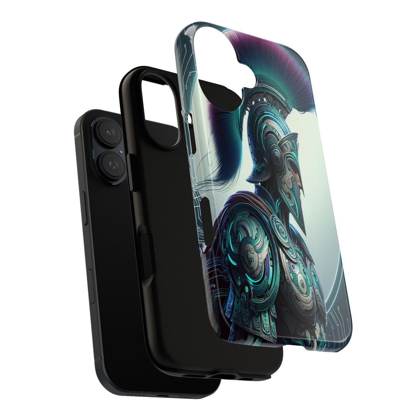 Custom ProtectiveGuardian of the Digital RealmIphone Case Compatible With Iphone 16 15 14 - Phone Cover