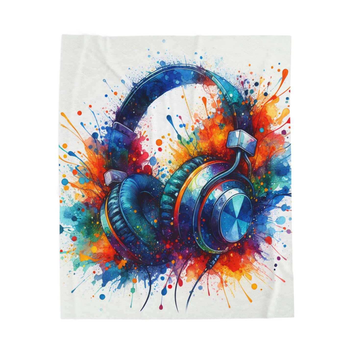 Rhythm in Splashes - Plush Blanket