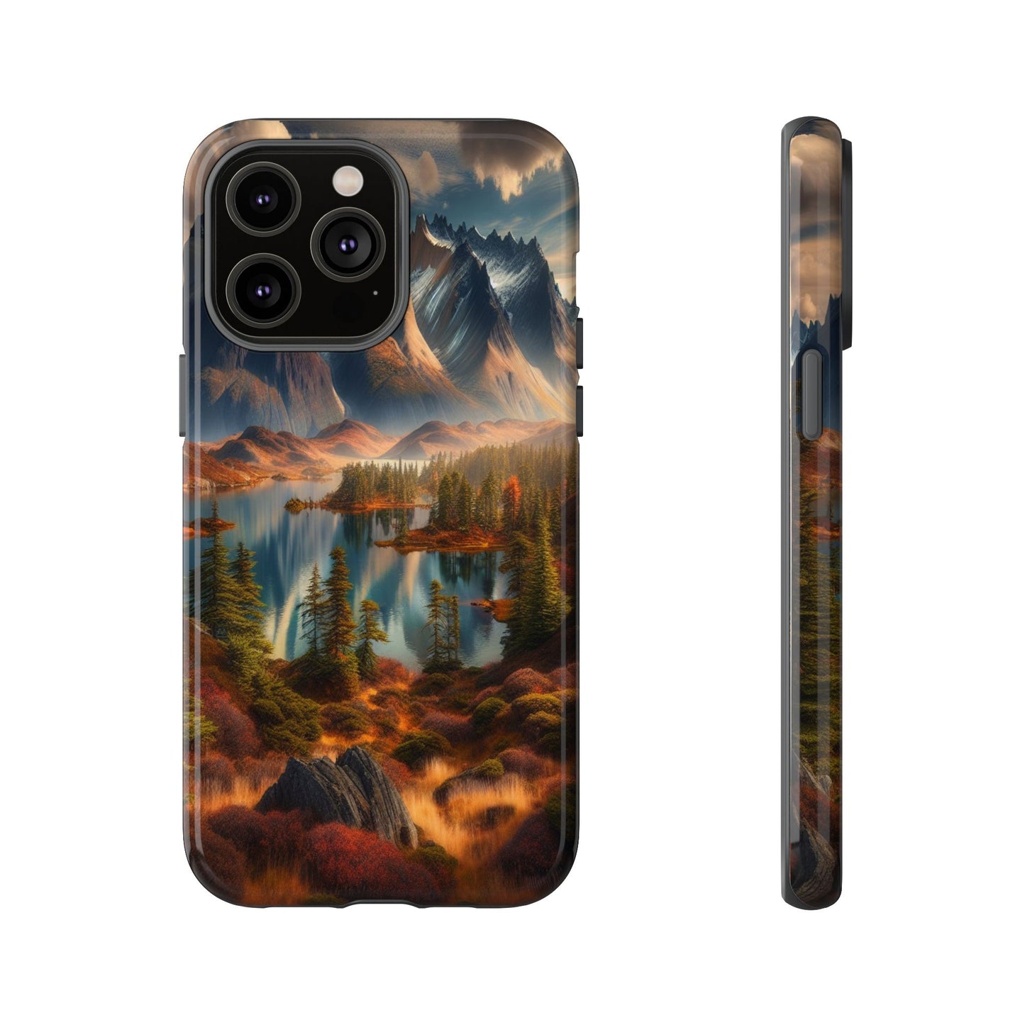 Custom ProtectiveMajestic Peaks and Tranquil WatersIphone Case Compatible With Iphone 16 15 14 - Phone Cover