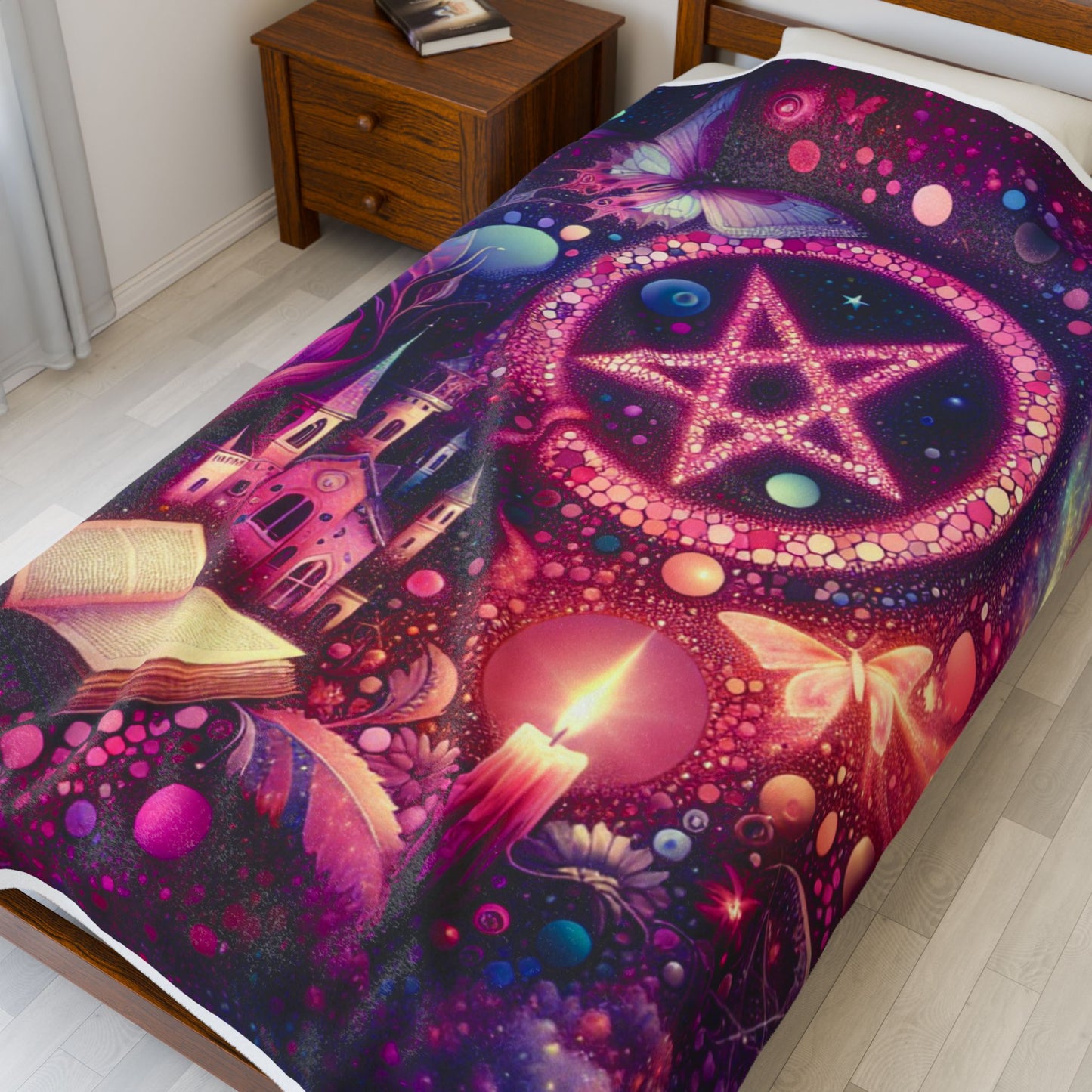 Mystical Realm of Wonder - Plush Blanket