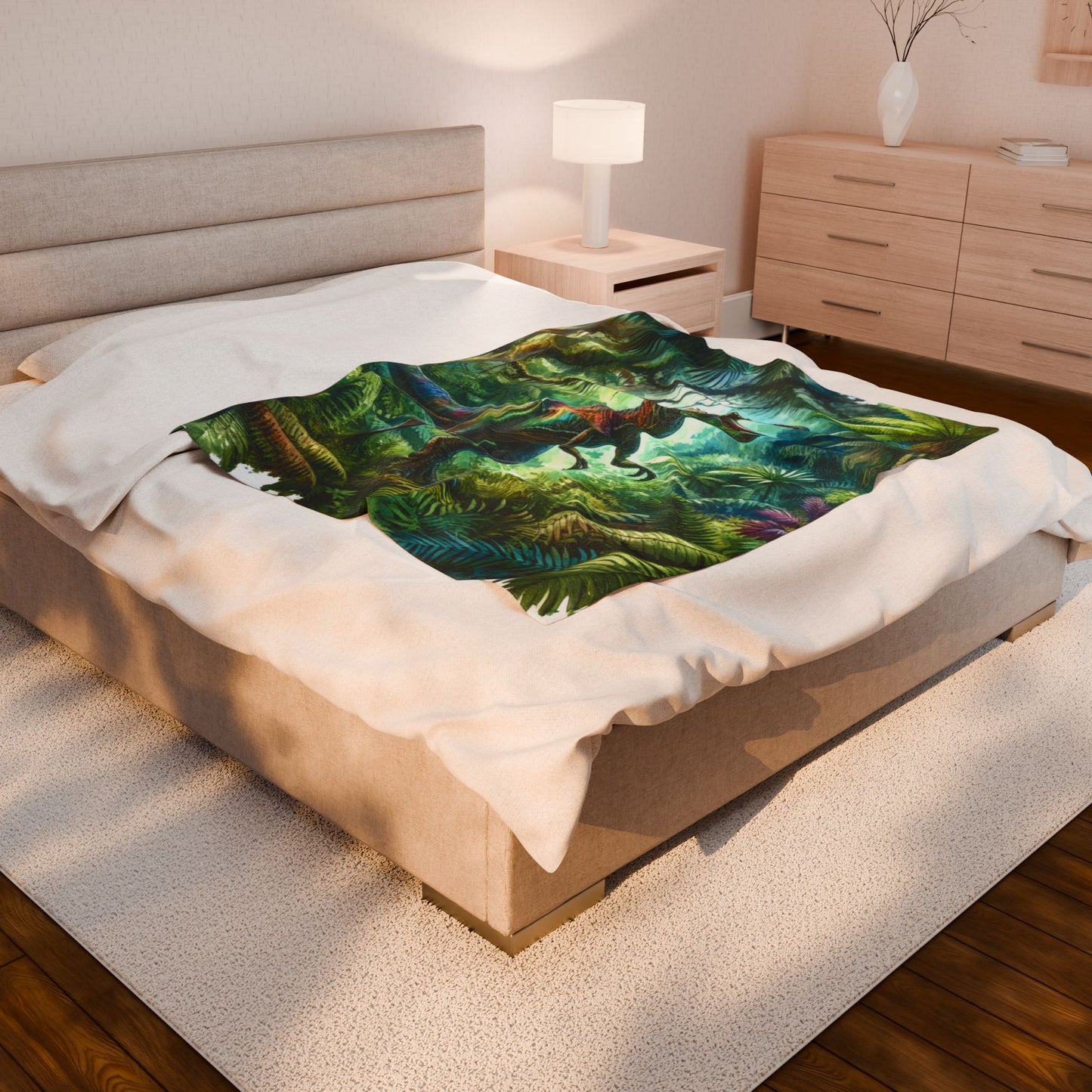 Roar of the Ancient Forest - Plush Blanket
