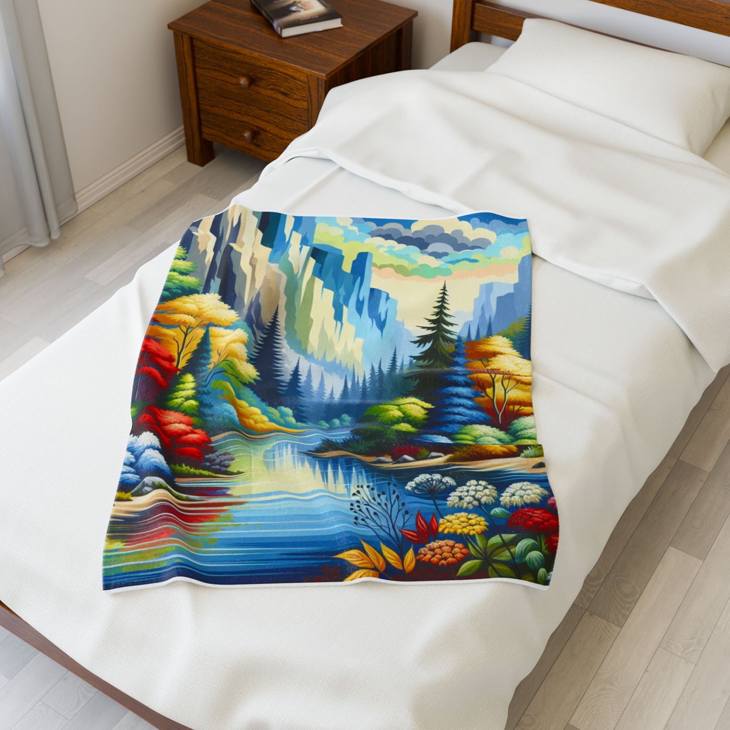 Kaleidoscope Canyon Retreat- Plush Blanket