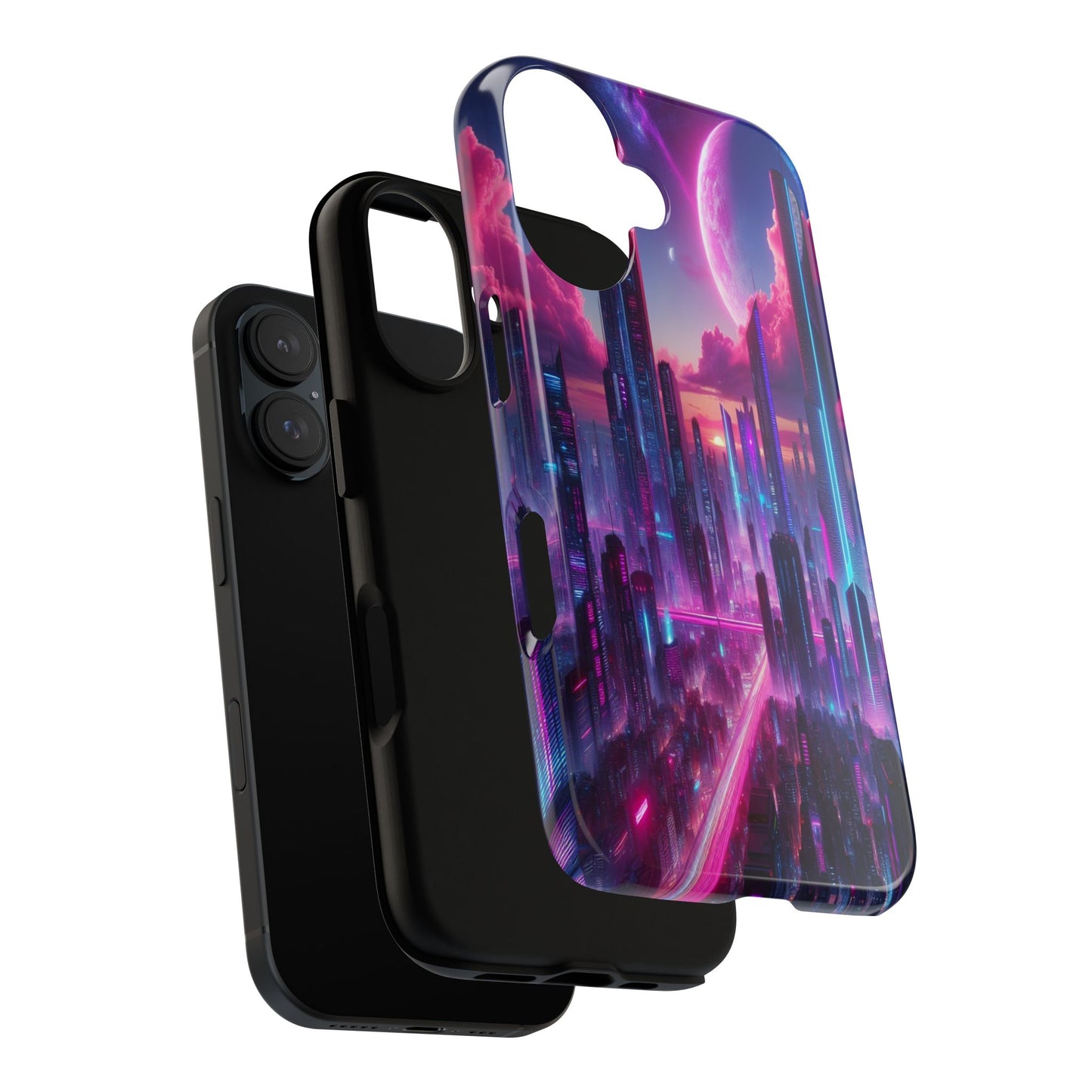 Futuristic Skyline Fantasy - Phone Case