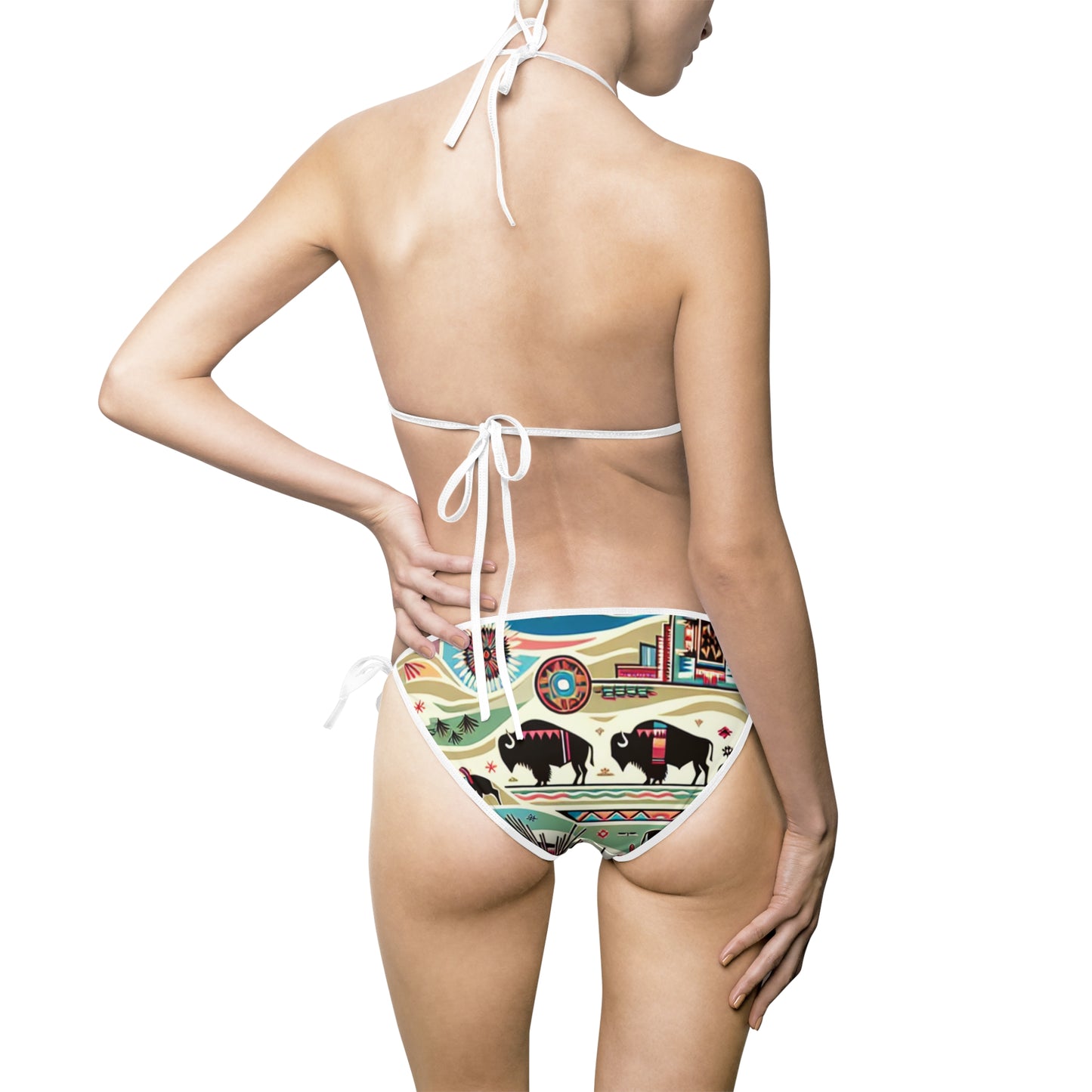 Women's Tapestry of Indigenous Culture Bikini Swimsuit