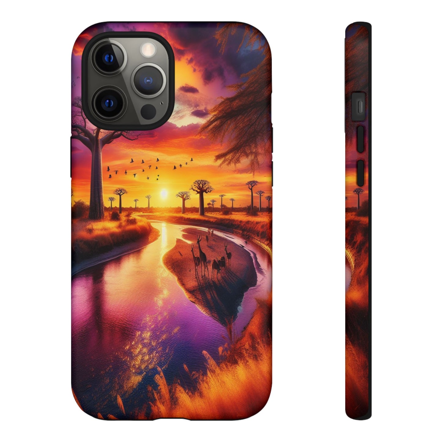 Journey Through Radiant Savannah - Phone Case