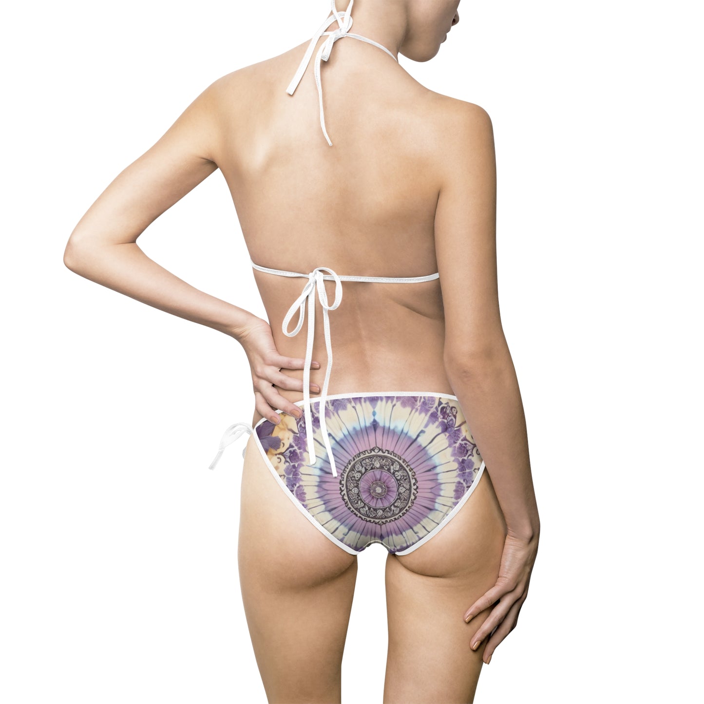 Women's Ornate Pastel Mandala Bikini Swimsuit